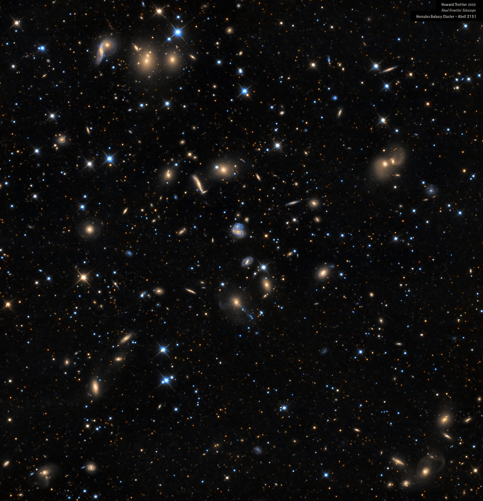 APOD: 2020 November 7 – The Hercules Cluster of Galaxies