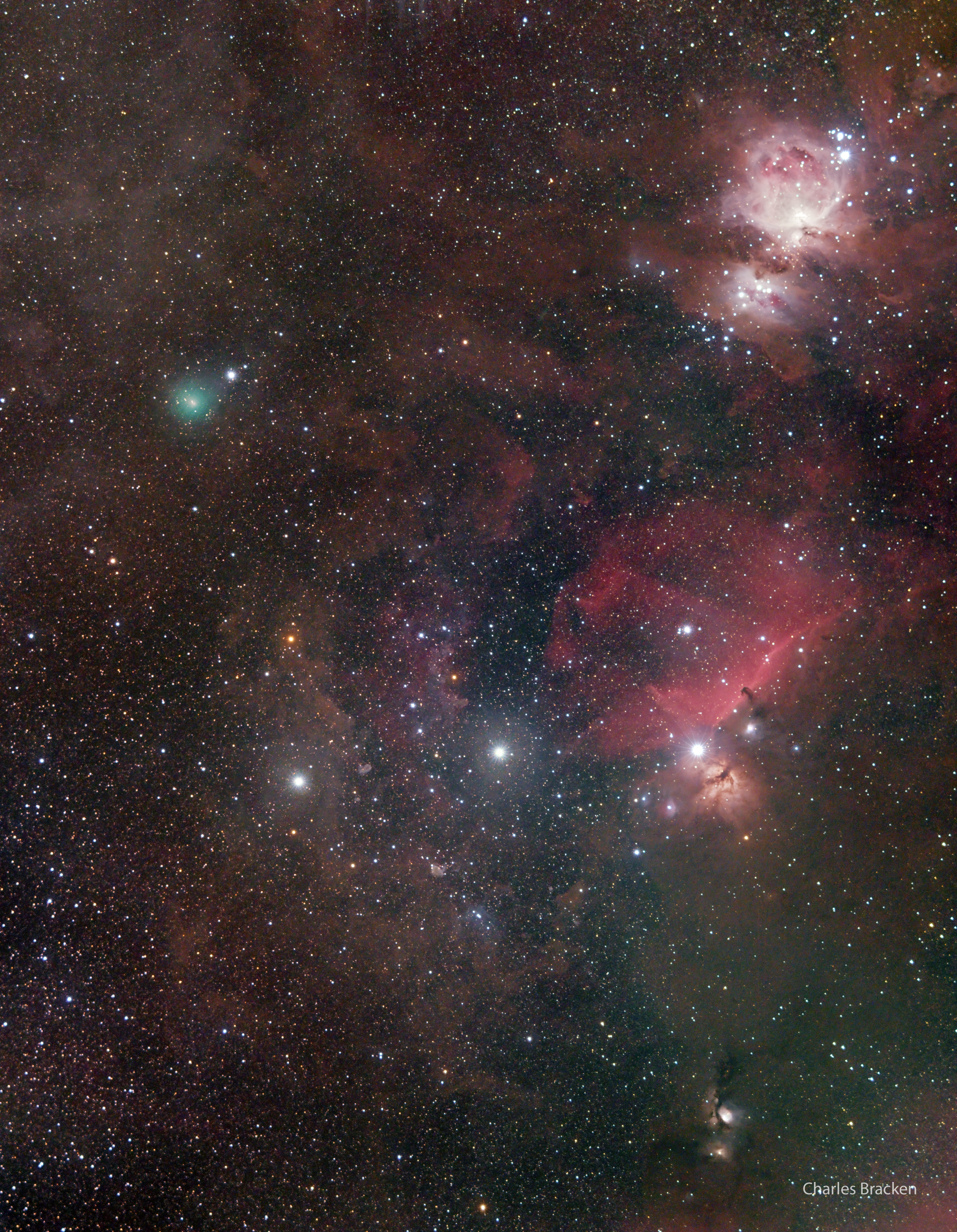 APOD: 2020 November 12 – Comet ATLAS and Orion’s Belt