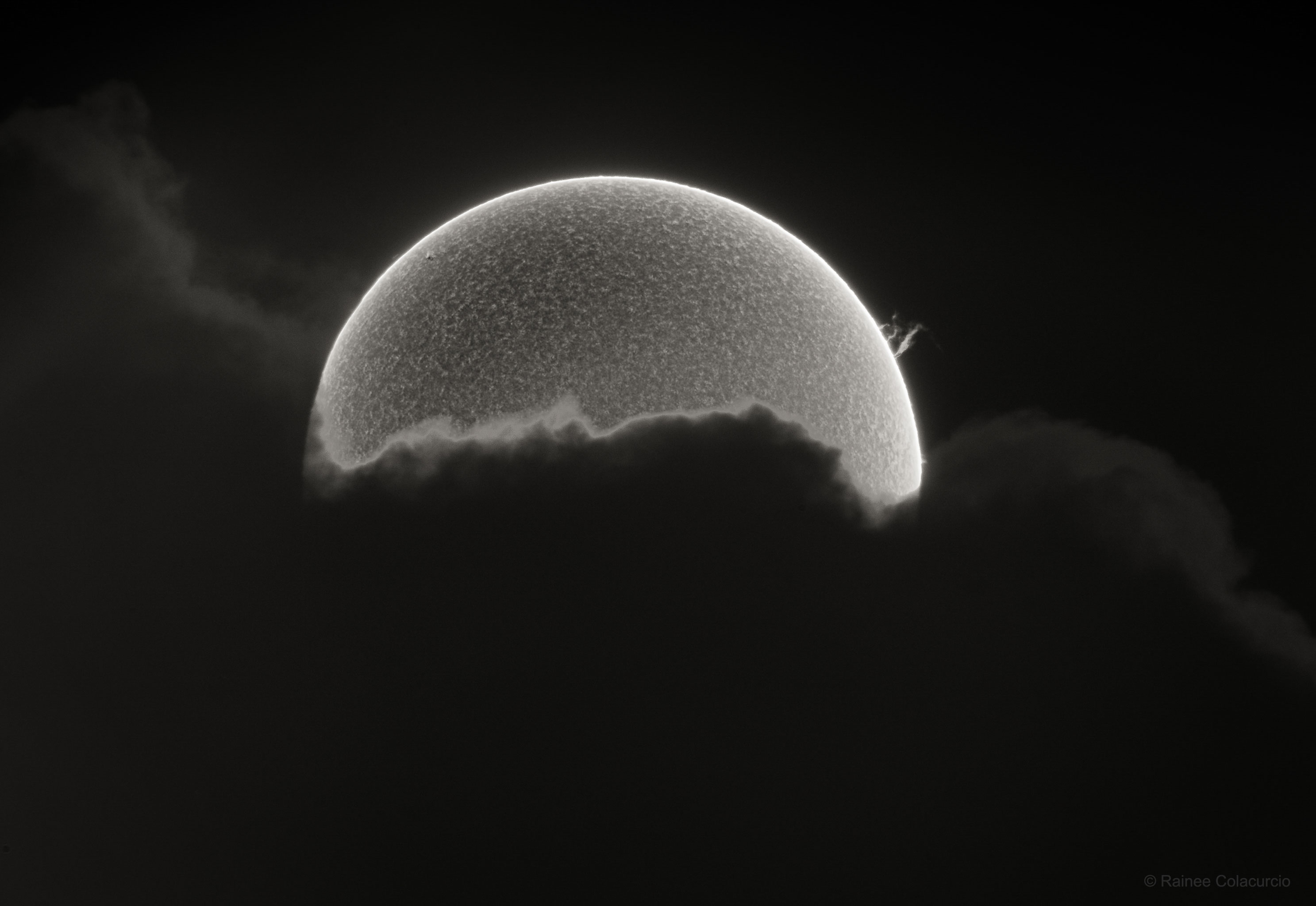 APOD: 2020 November 2 – Half Sun with Prominence