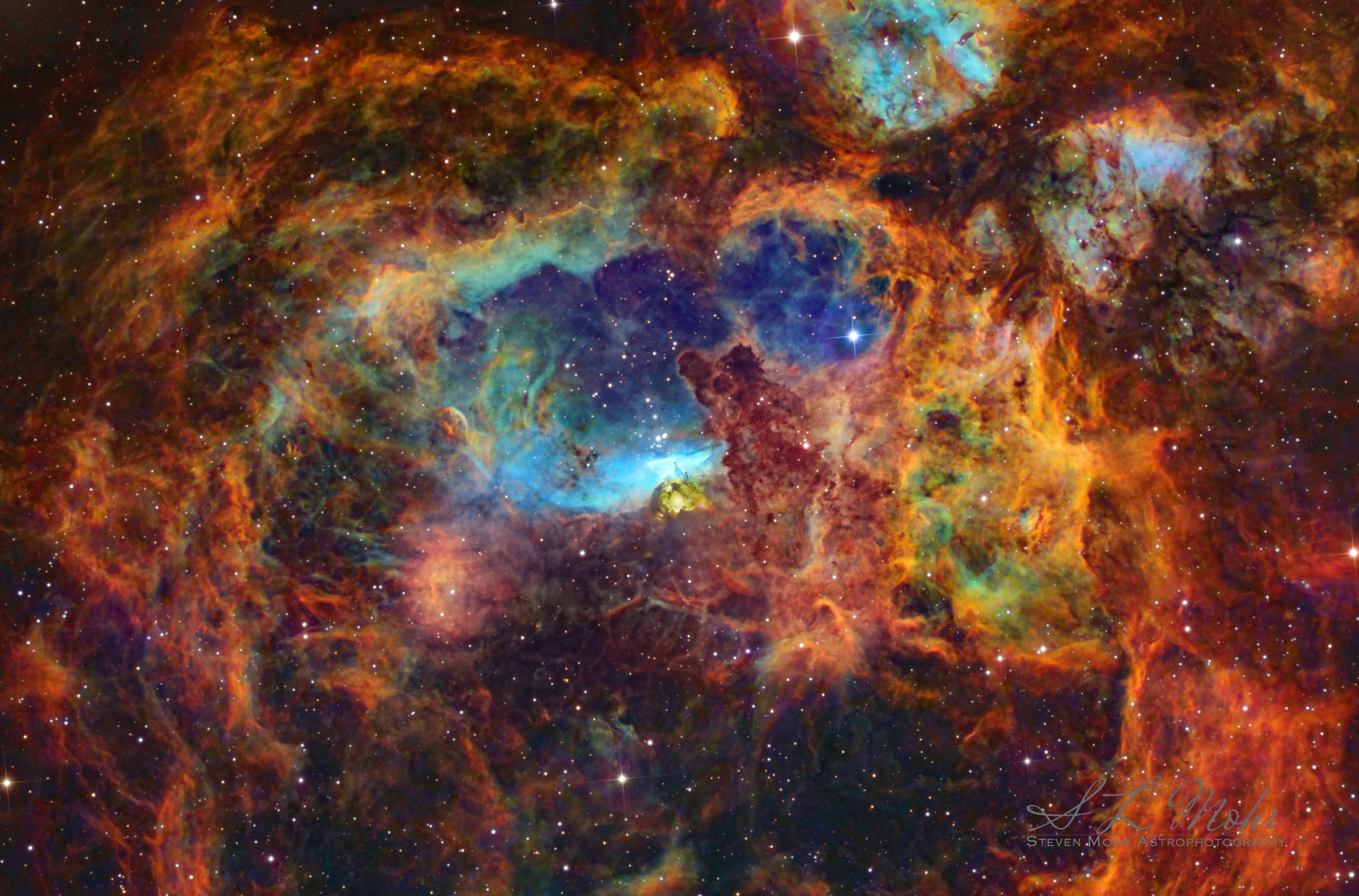 APOD: 2020 October 28 – NGC 6357: The Lobster Nebula