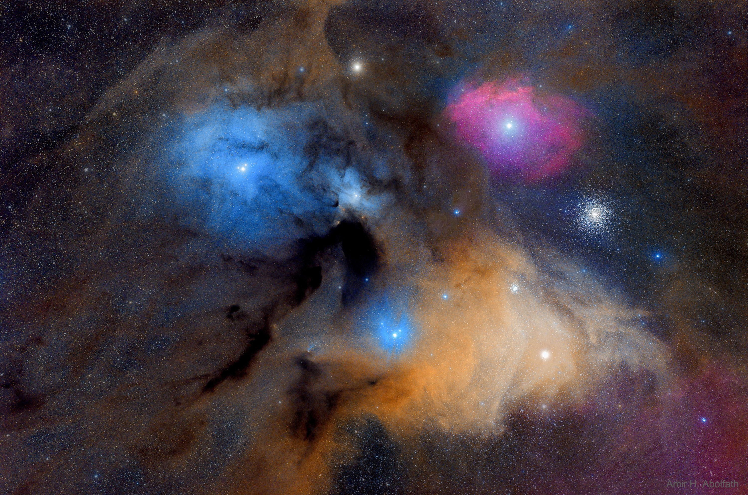APOD: 2020 October 14 – The Colorful Clouds of Rho Ophiuchi