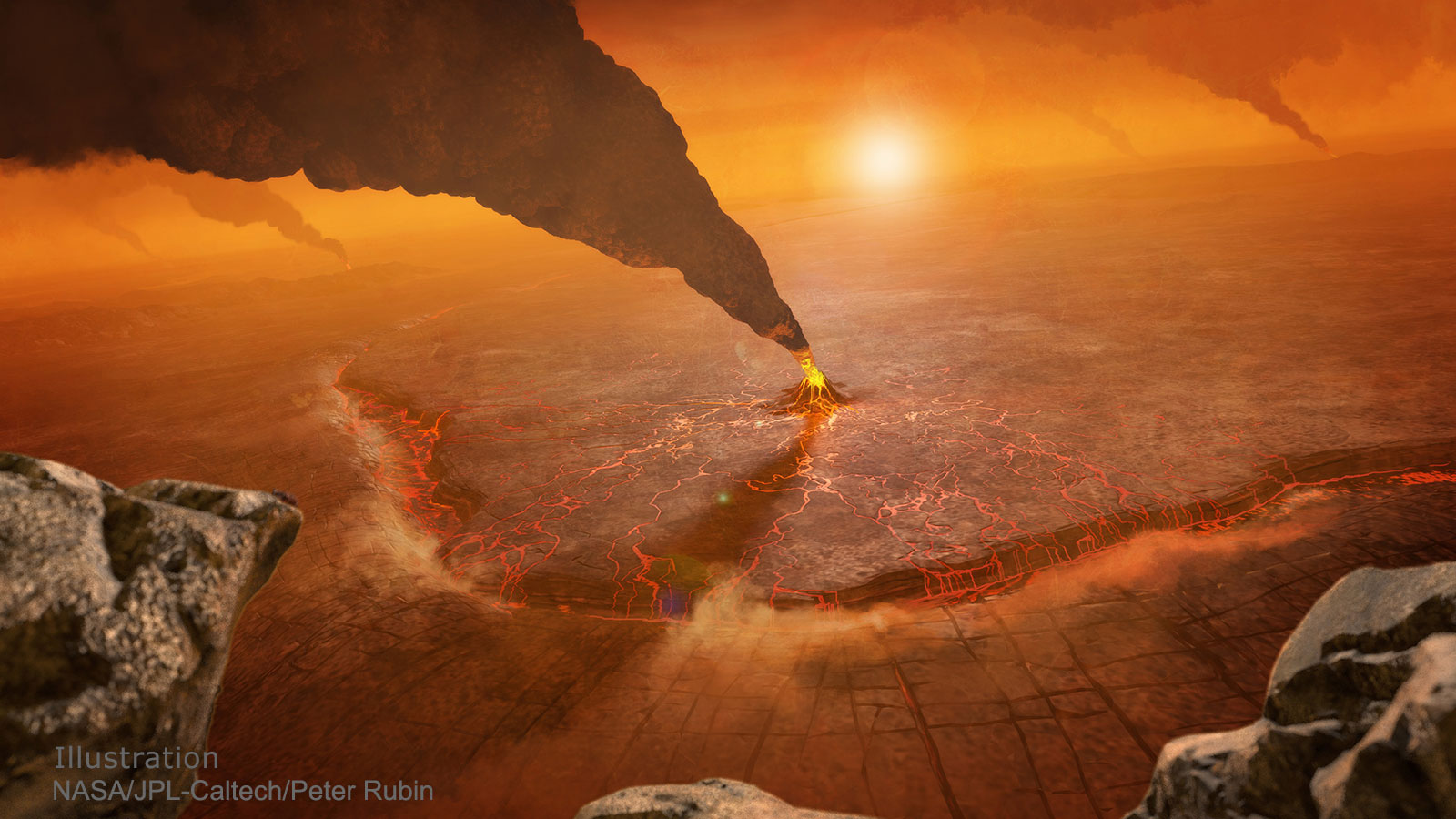 APOD: 2020 October 27 – Venusian Volcano Imagined
