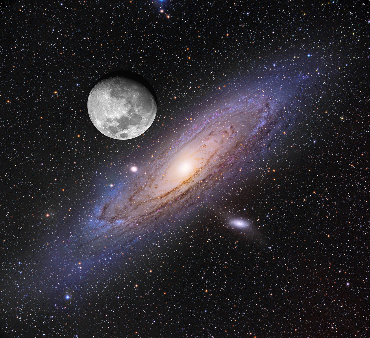 Moon over Andromeda — APOD for 2020-09-25