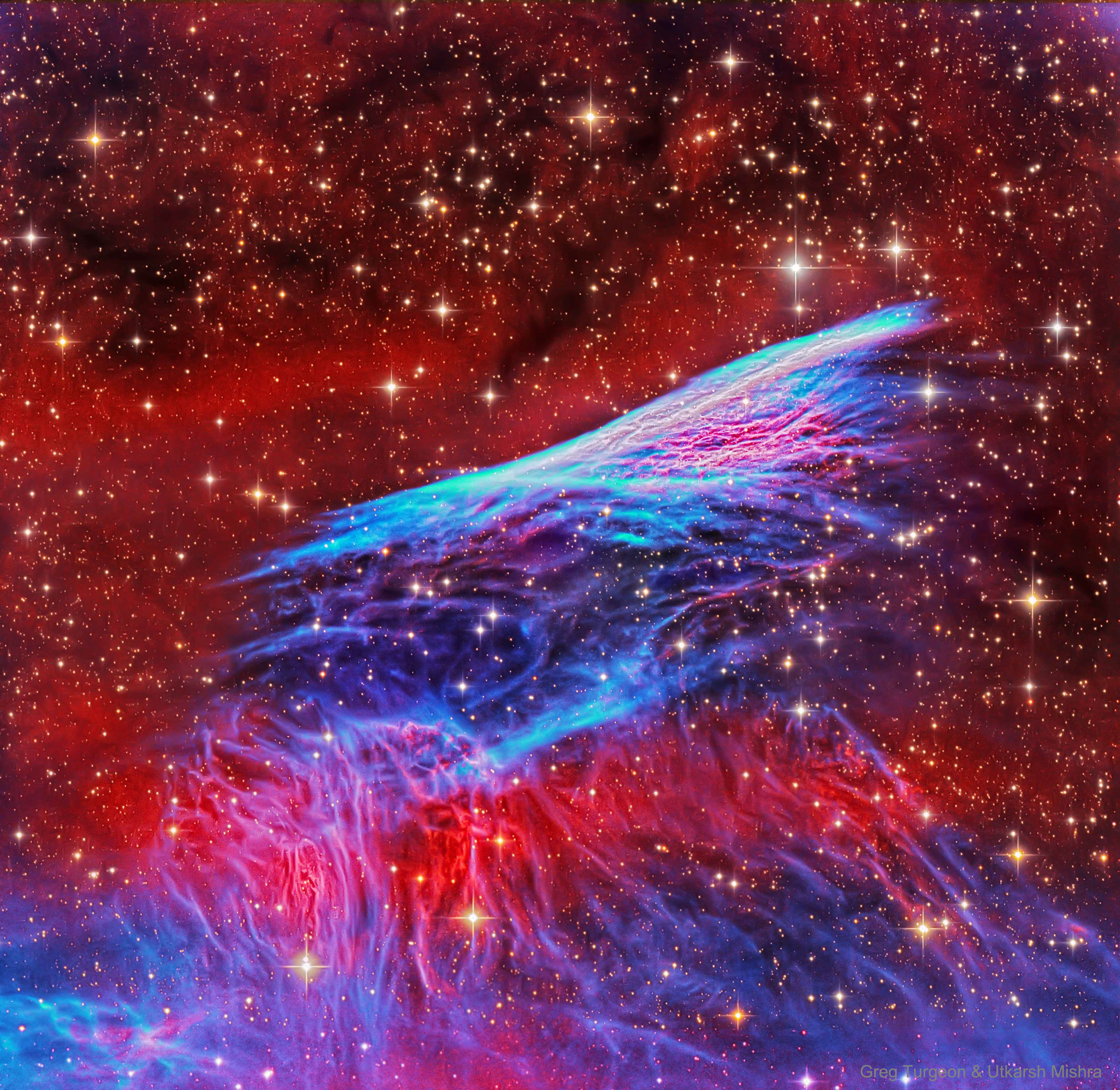 APOD: 2021 April 14 – The Pencil Nebula Supernova Shock Wave