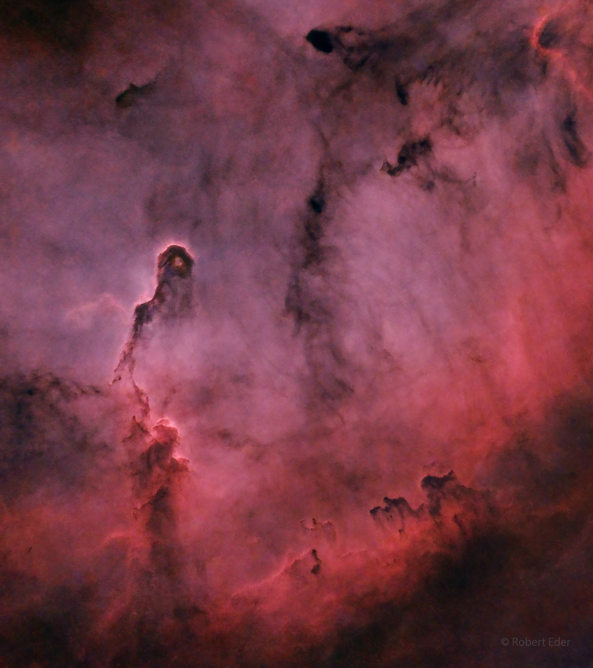 APOD: 2021 August 27 – Elephant’s Trunk and Caravan