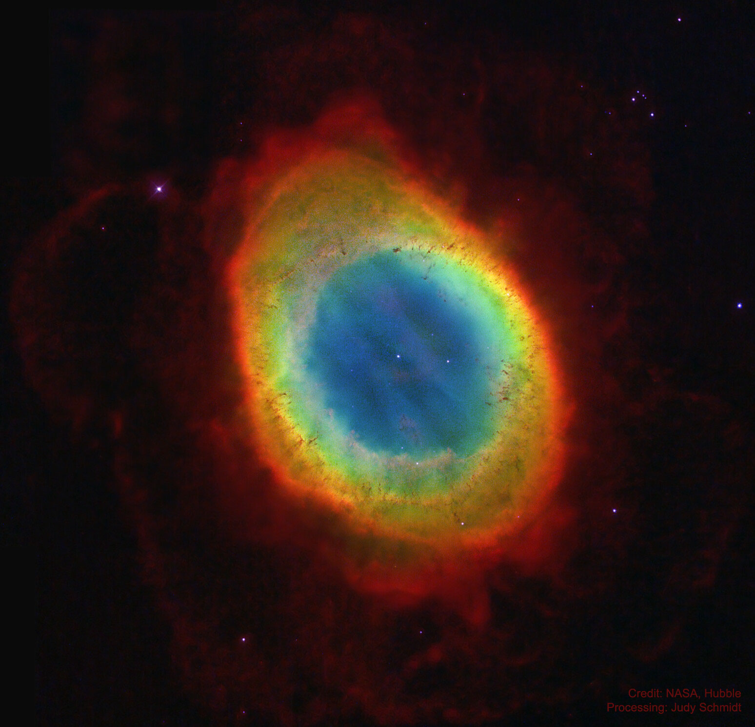 APOD: 2021 August 17 – M57: The Ring Nebula from Hubble