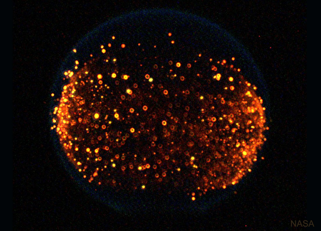 APOD: 2021 August 10 – Fire in Space