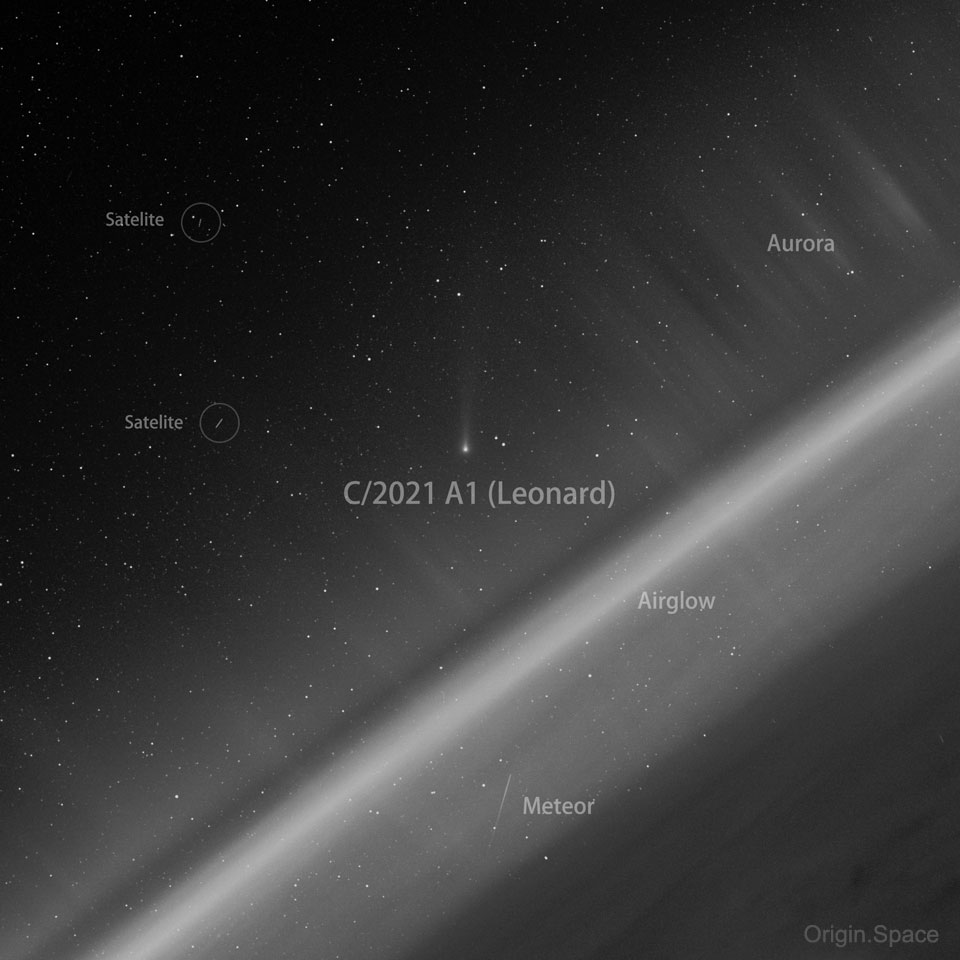 APOD: 2021 December 15 – Comet Leonard from Space