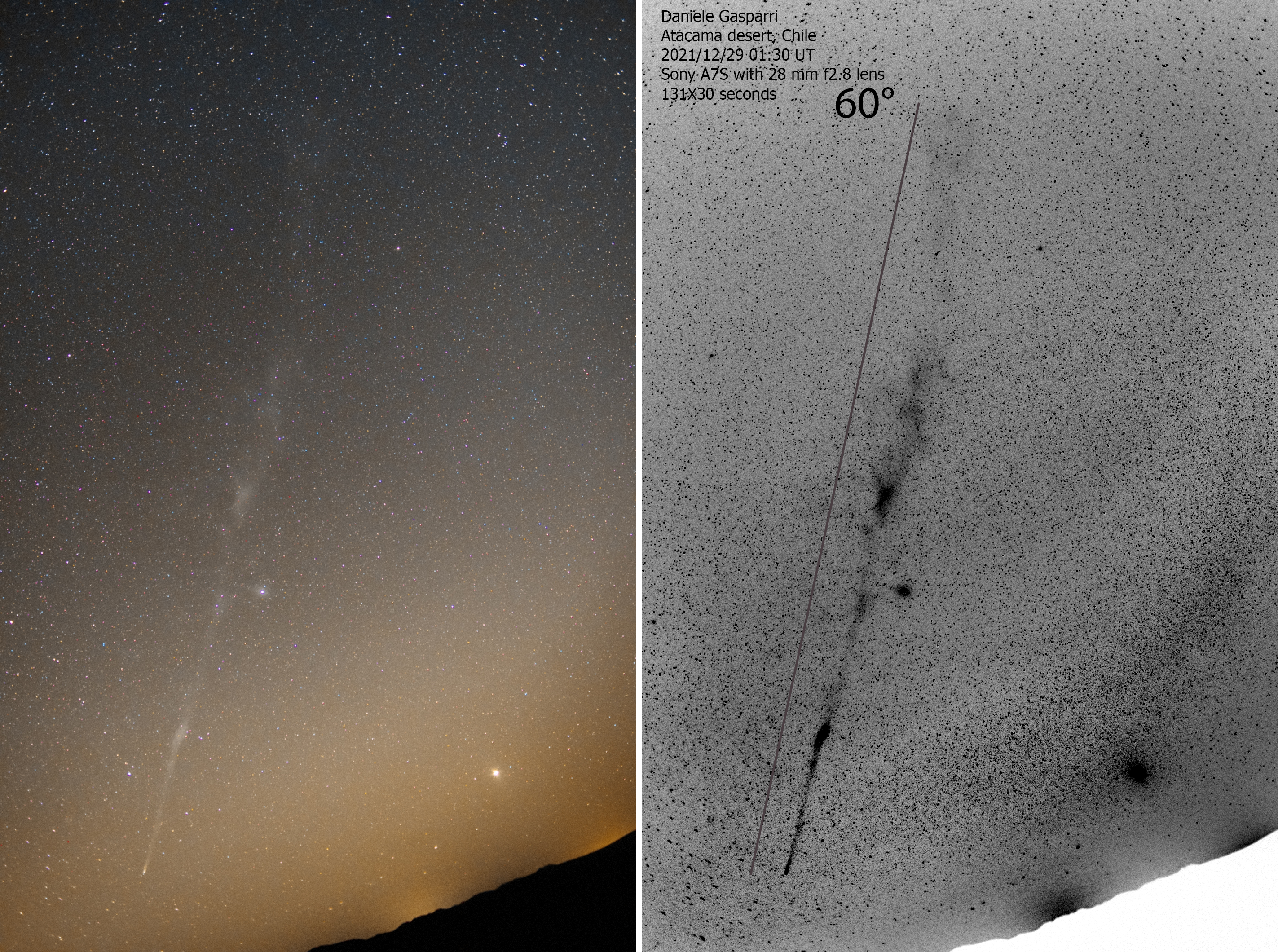 APOD: 2021 December 30 – The Further Tail of Comet Leonard