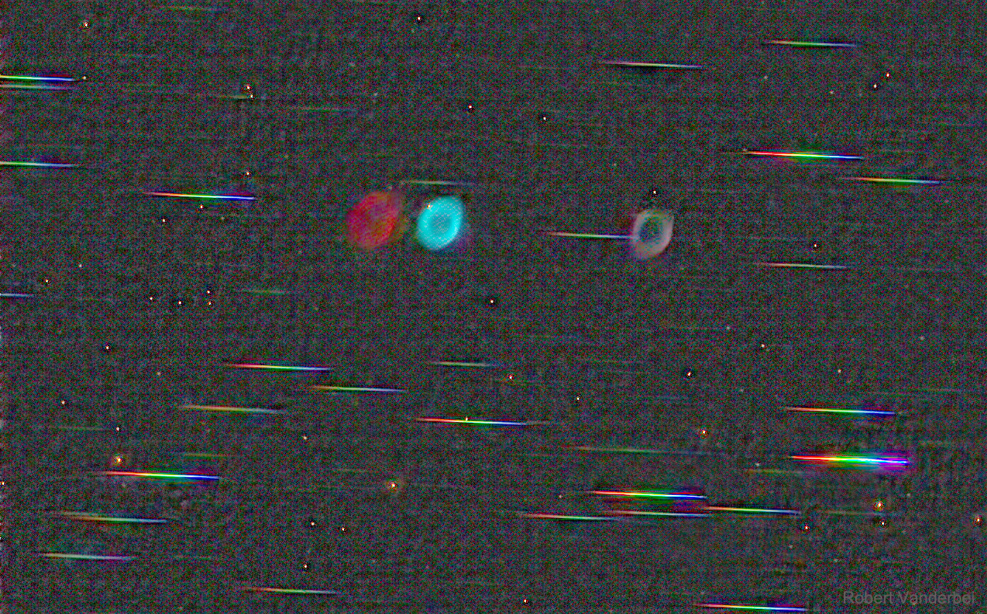 APOD: 2021 July 21 – Colors: Ring Nebula versus Stars
