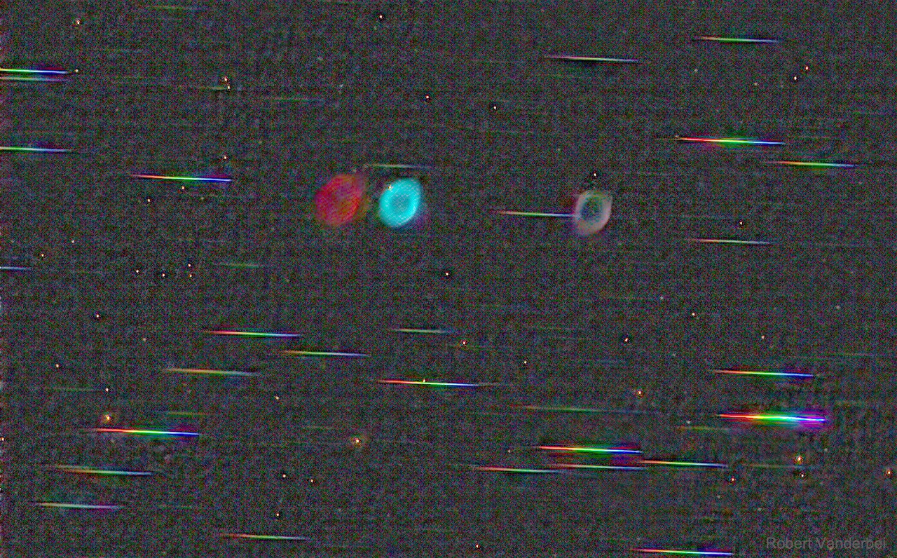 Colors: Ring Nebula versus Stars — APOD for 2021-07-21