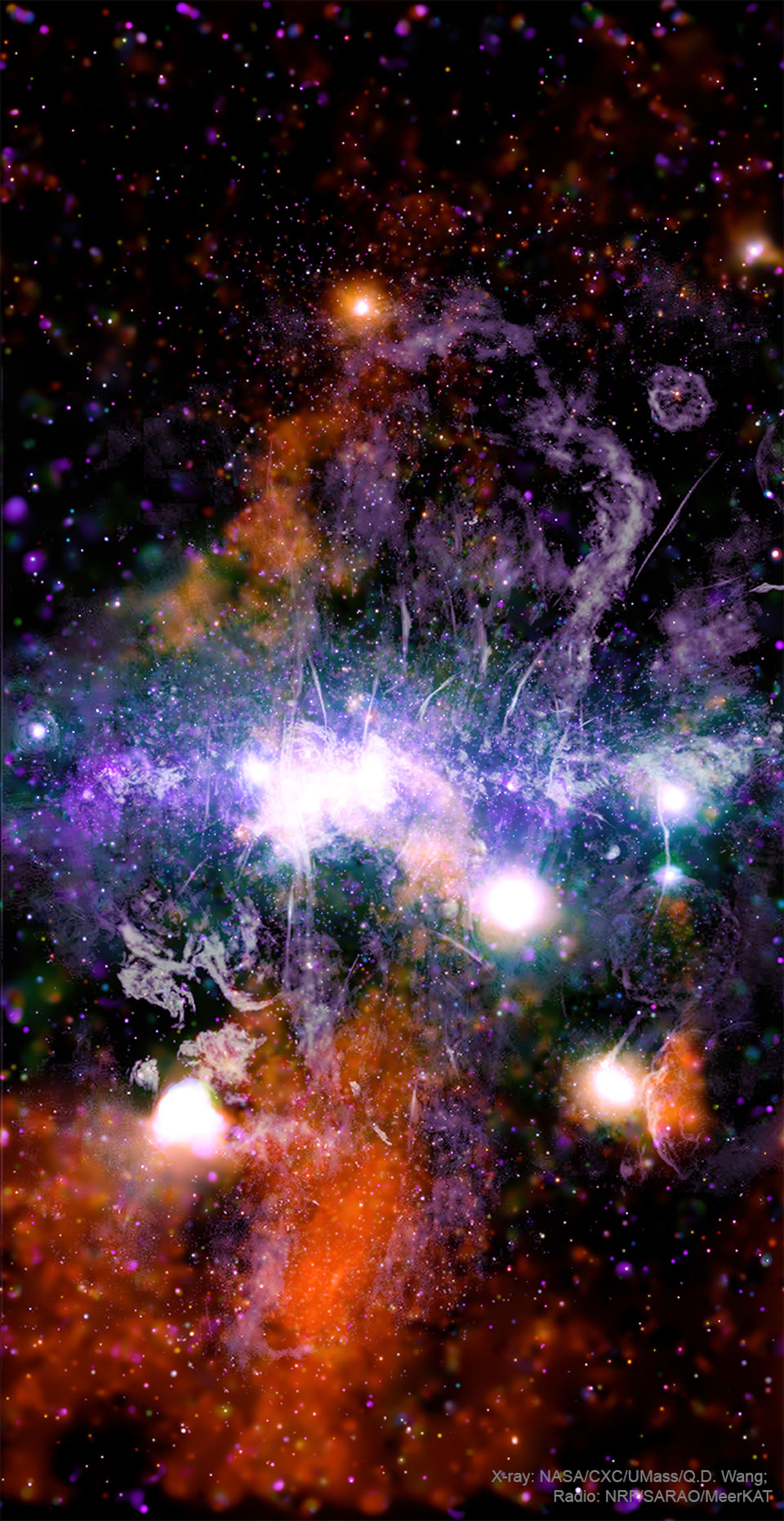 APOD: 2021 June 2 – The Galactic Center in Stars, Gas, and Magnetism