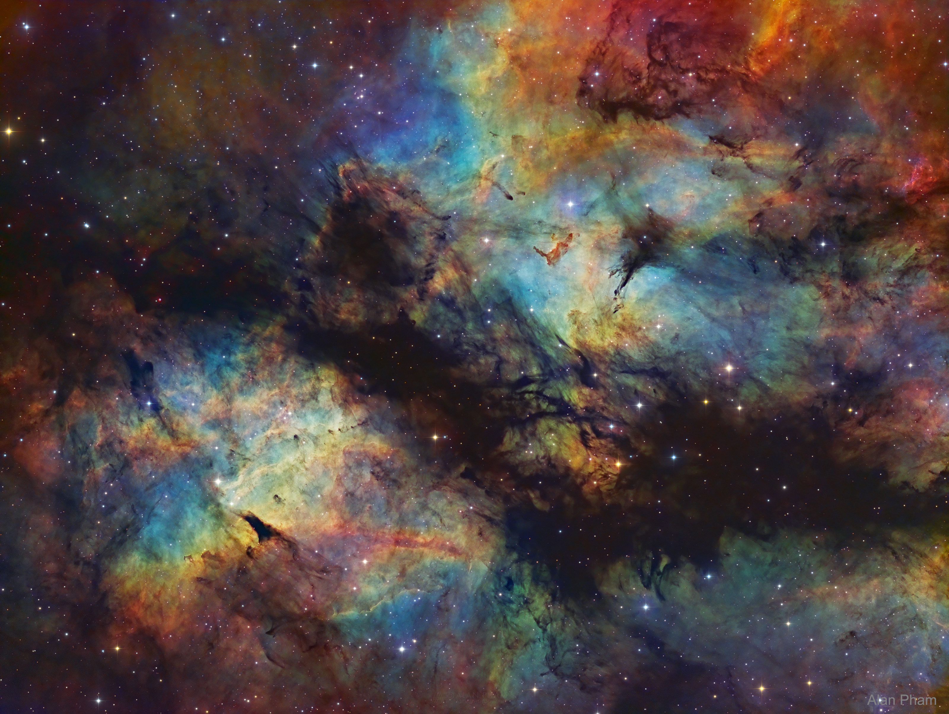 APOD: 2021 March 16 – IC 1318: The Butterfly Nebula in Gas and Dust