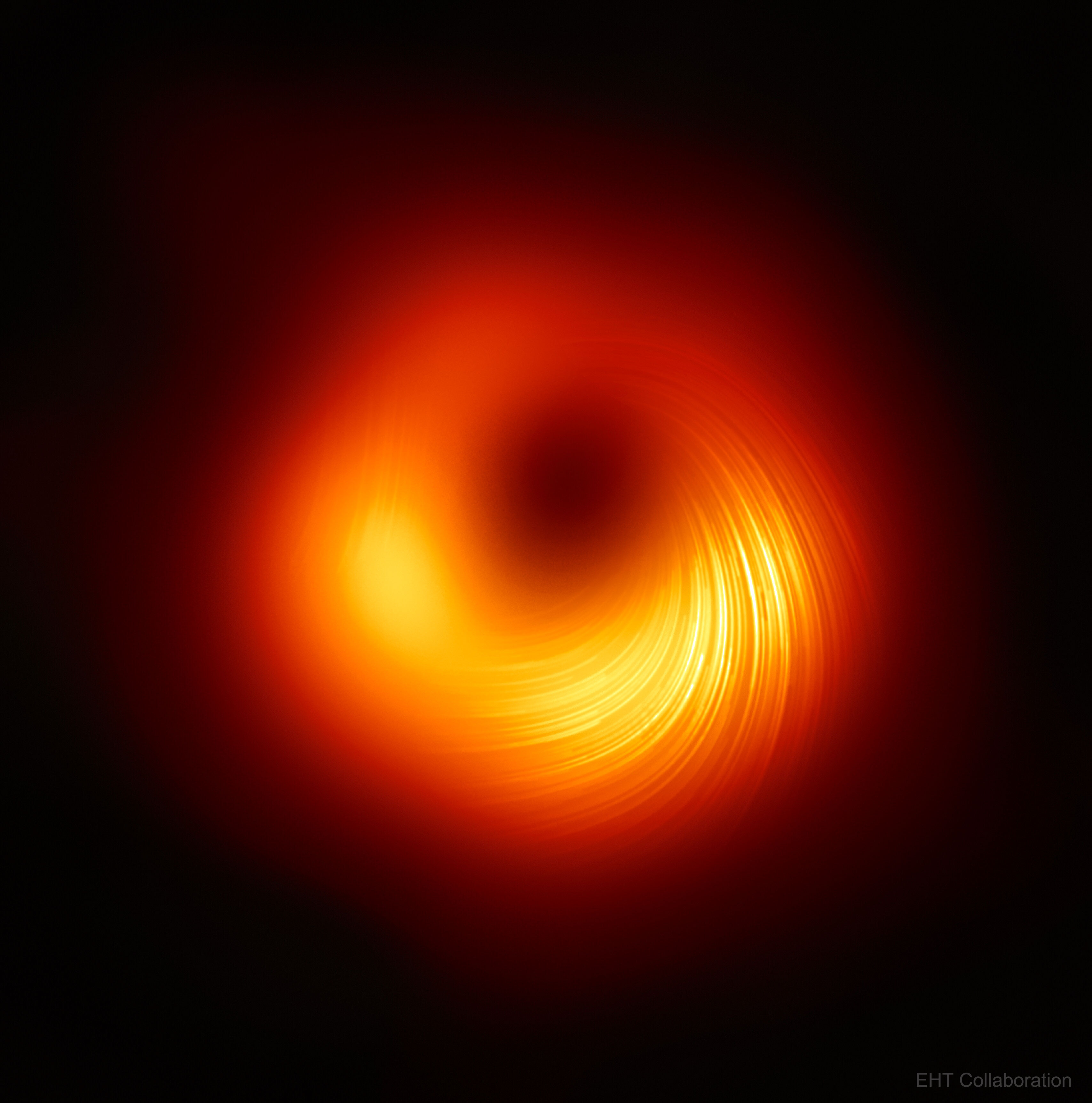APOD: 2021 March 31 – M87’s Central Black Hole in Polarized Light