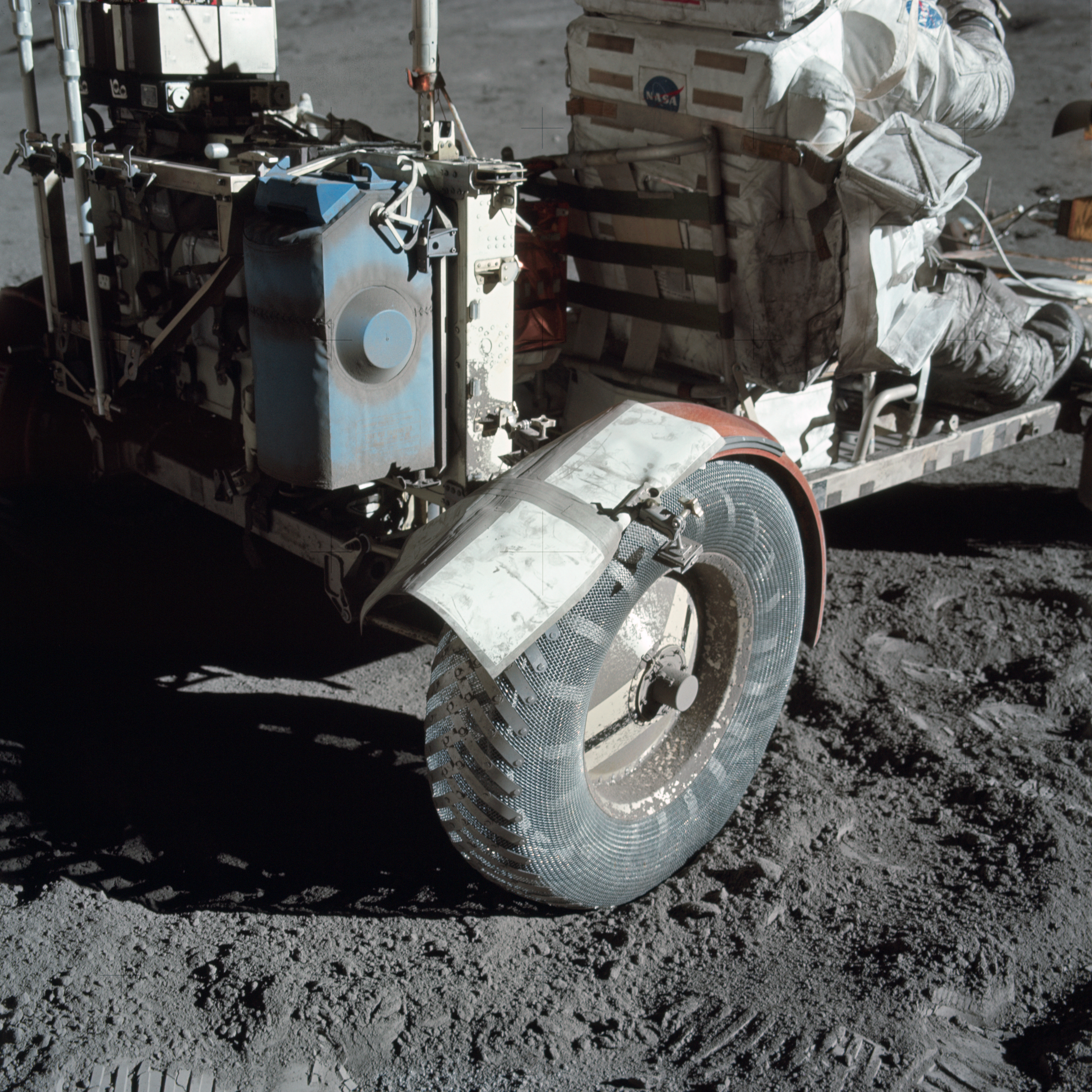 APOD: 2021 May 29 – Lunar Dust and Duct Tape