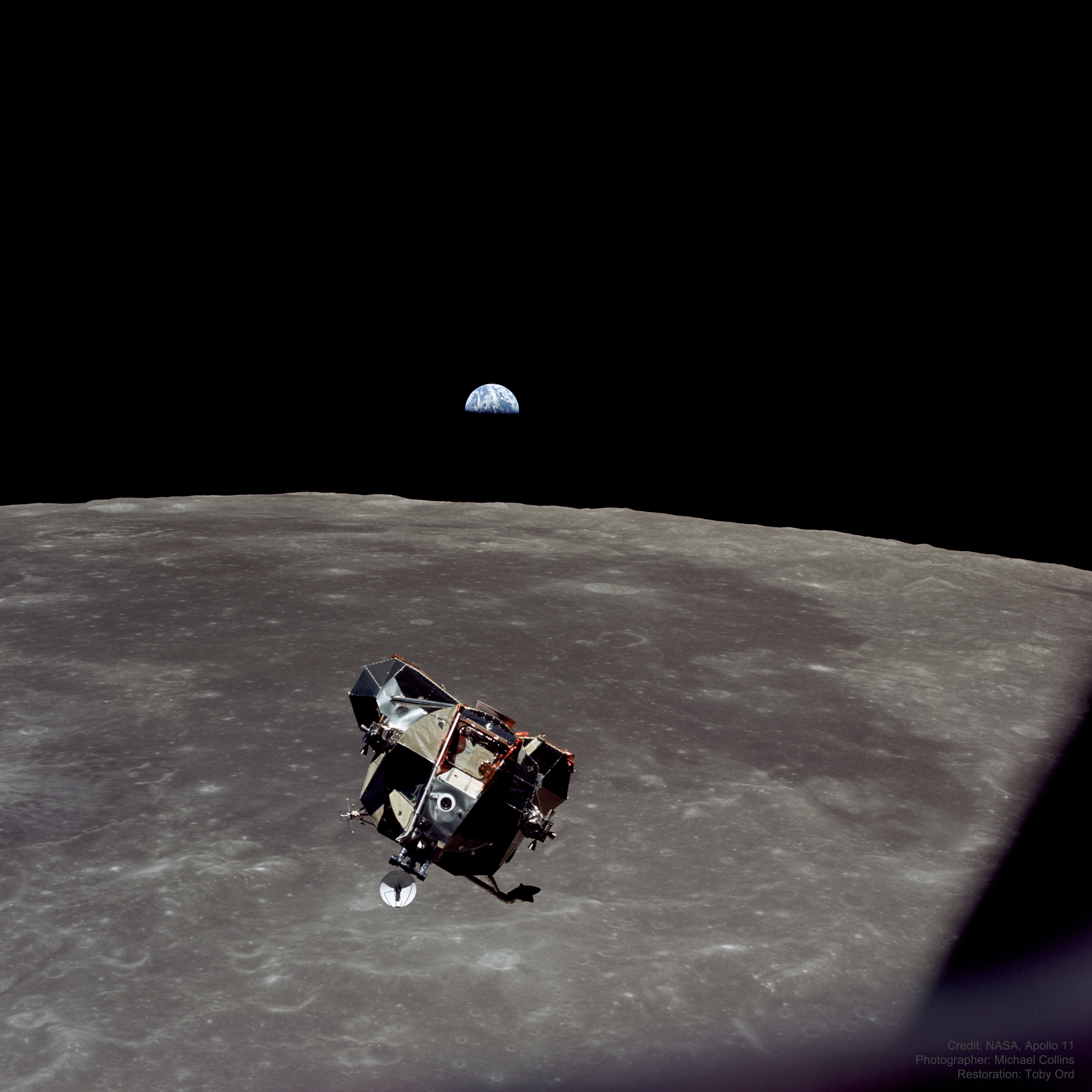 APOD: 2021 May 3 – Apollo 11: Earth, Moon, Spaceship