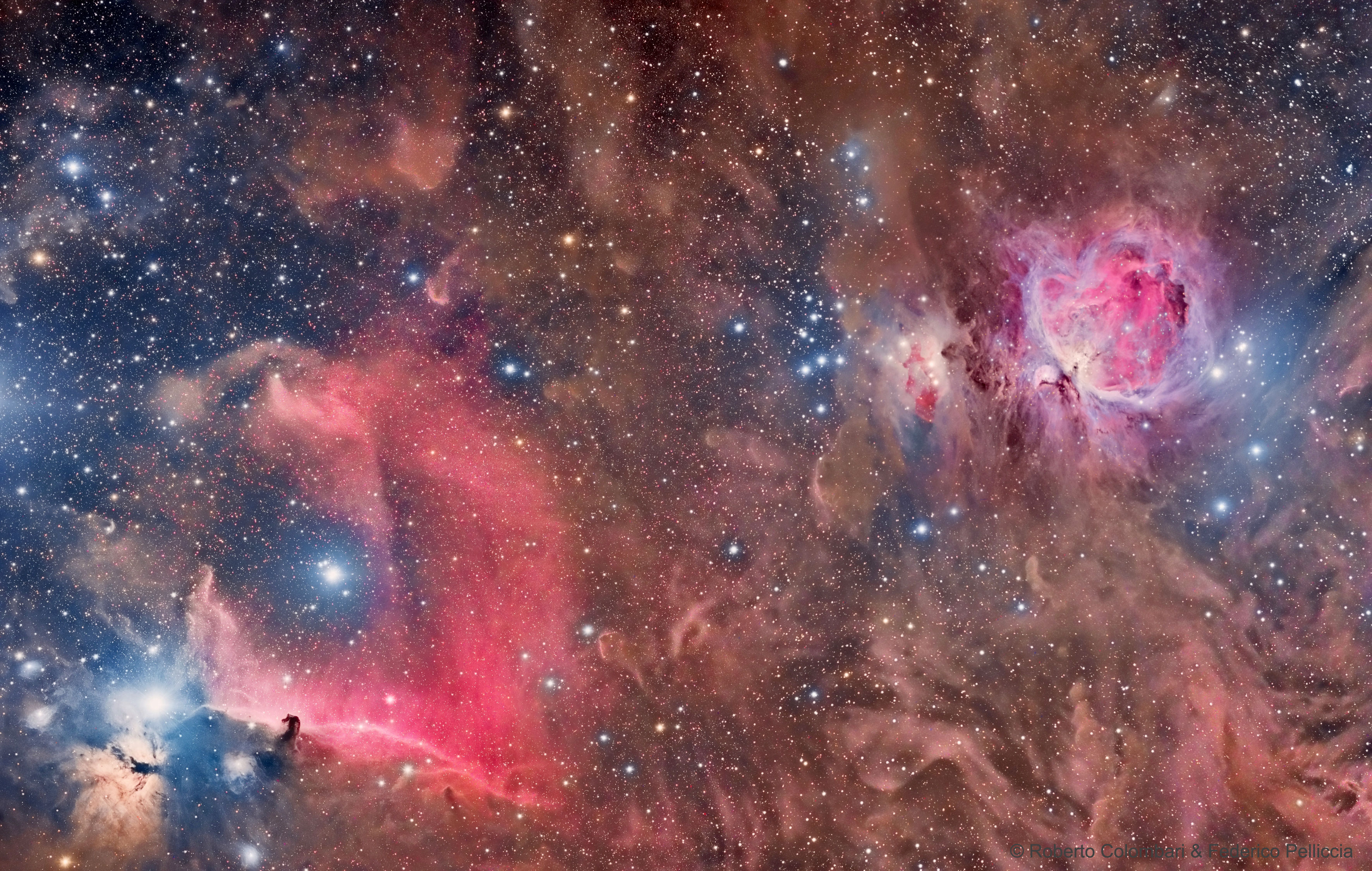 APOD: 2021 May 9 – Horsehead and Orion Nebulas