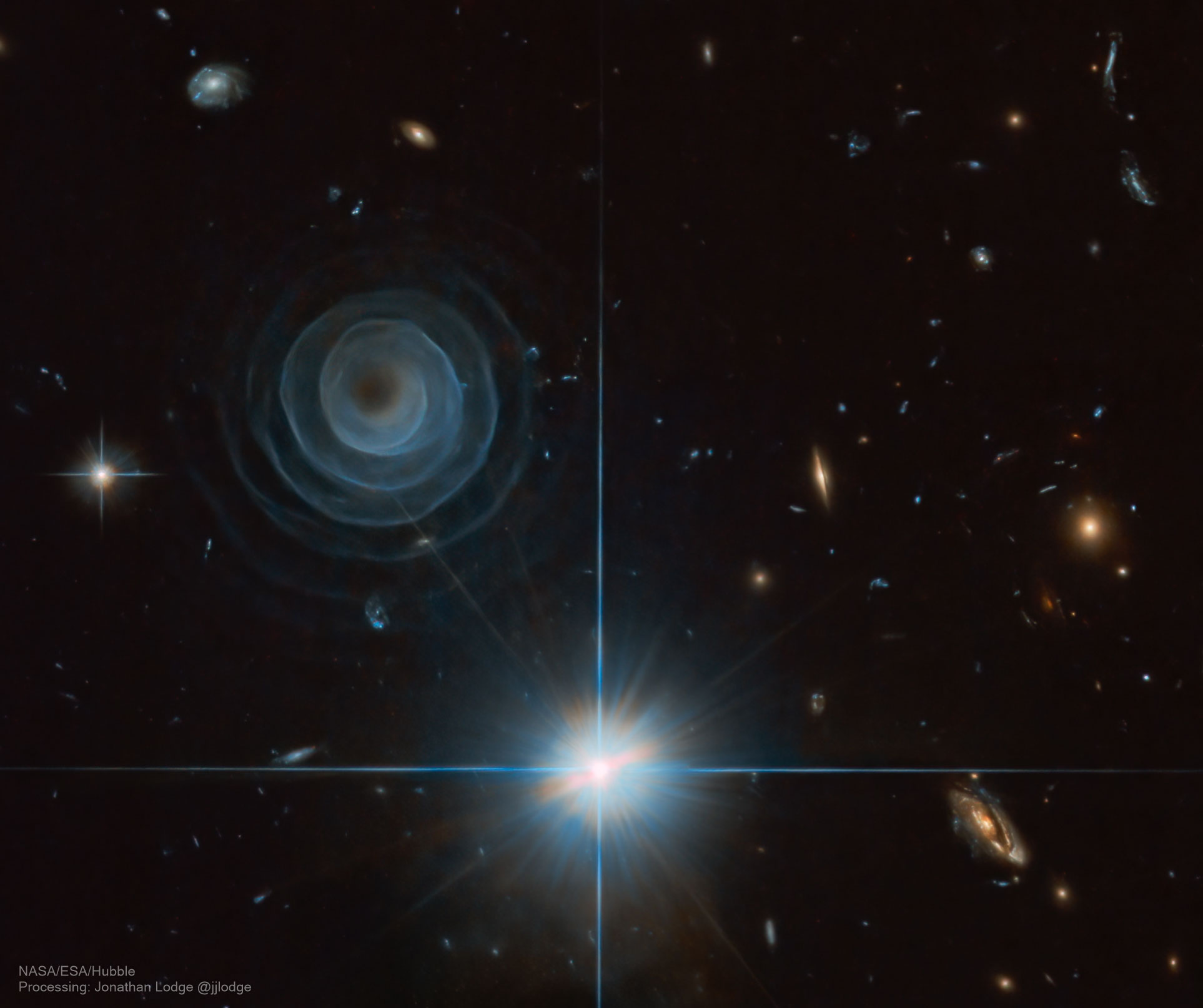 APOD: 2021 November 29 – The Extraordinary Spiral in LL Pegasi