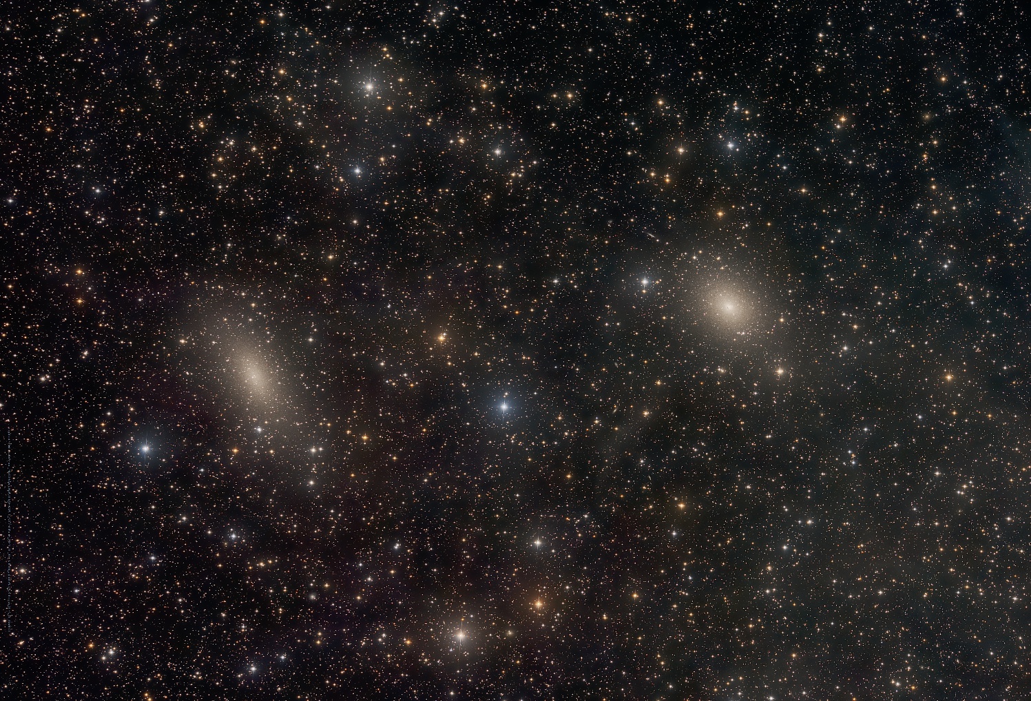 APOD: 2021 November 4 – NGC 147 and NGC 185