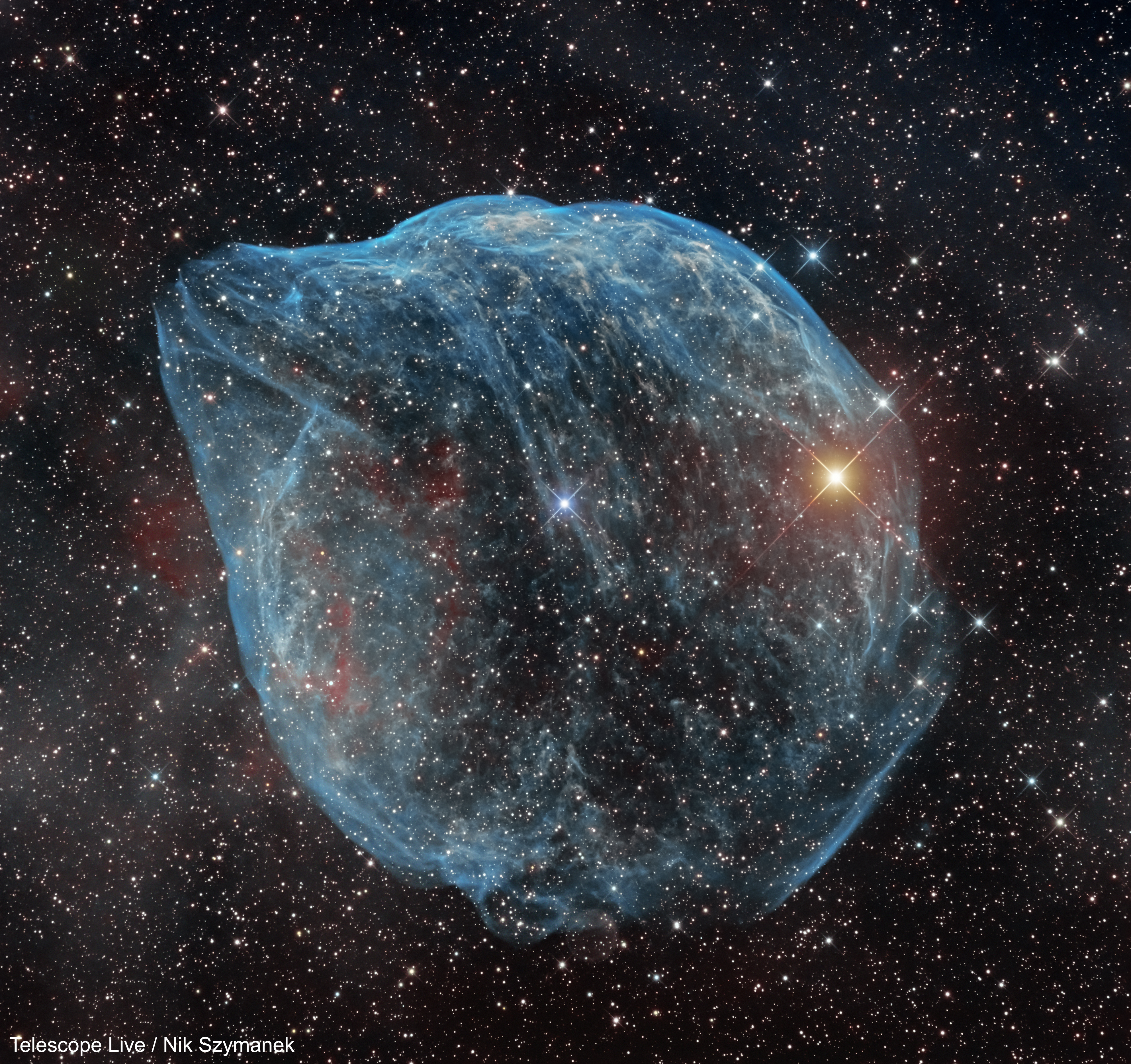 APOD: 2021 October 21 – Sharpless 308: The Dolphin-head Nebula