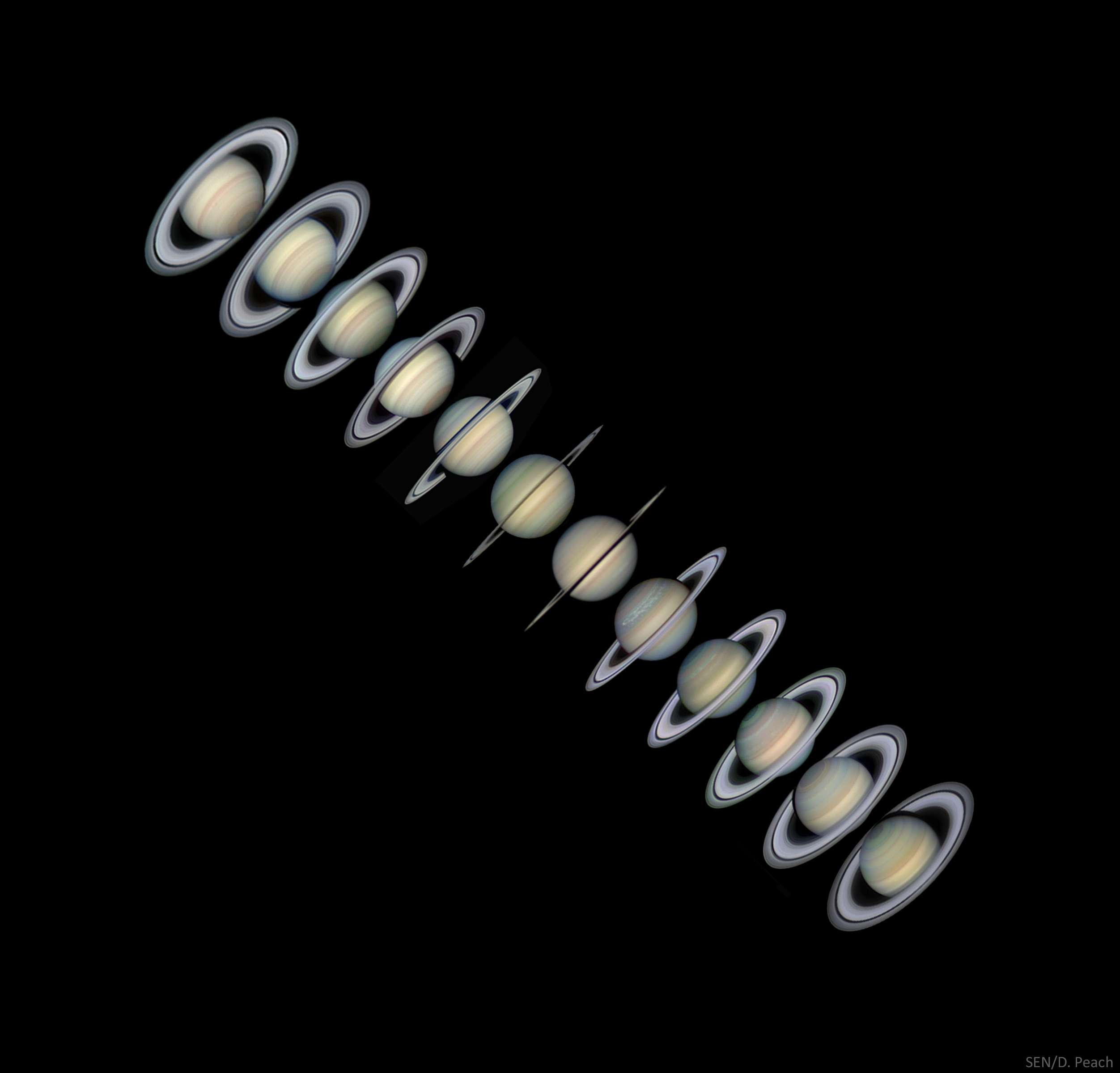 APOD: 2021 September 19 – Rings and Seasons of Saturn