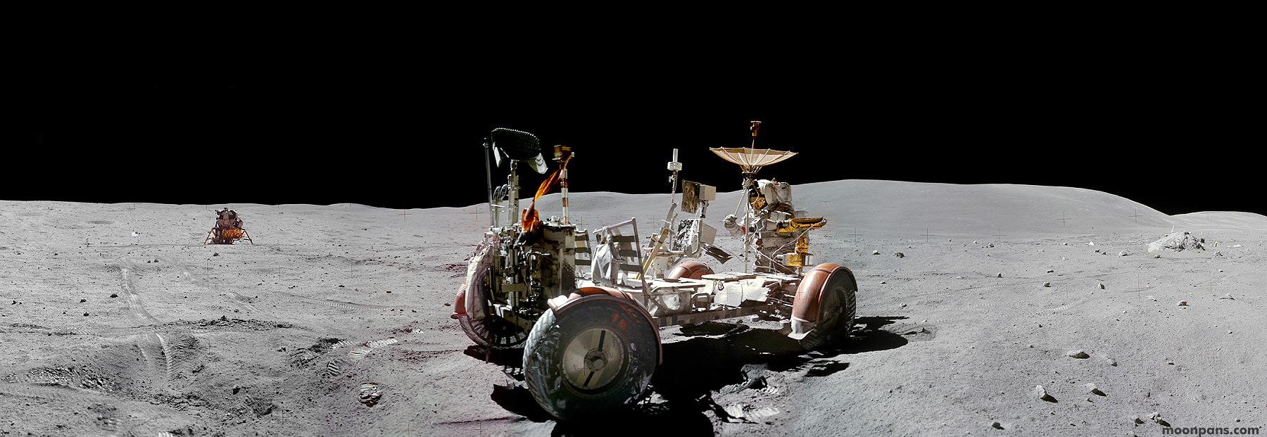 APOD: 2022 April 21 – Apollo 16 Moon Panorama