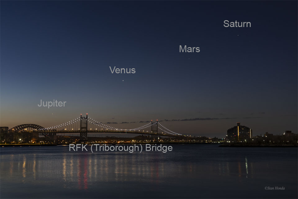 APOD: 2022 April 20 – Planet Line over New York Bridge