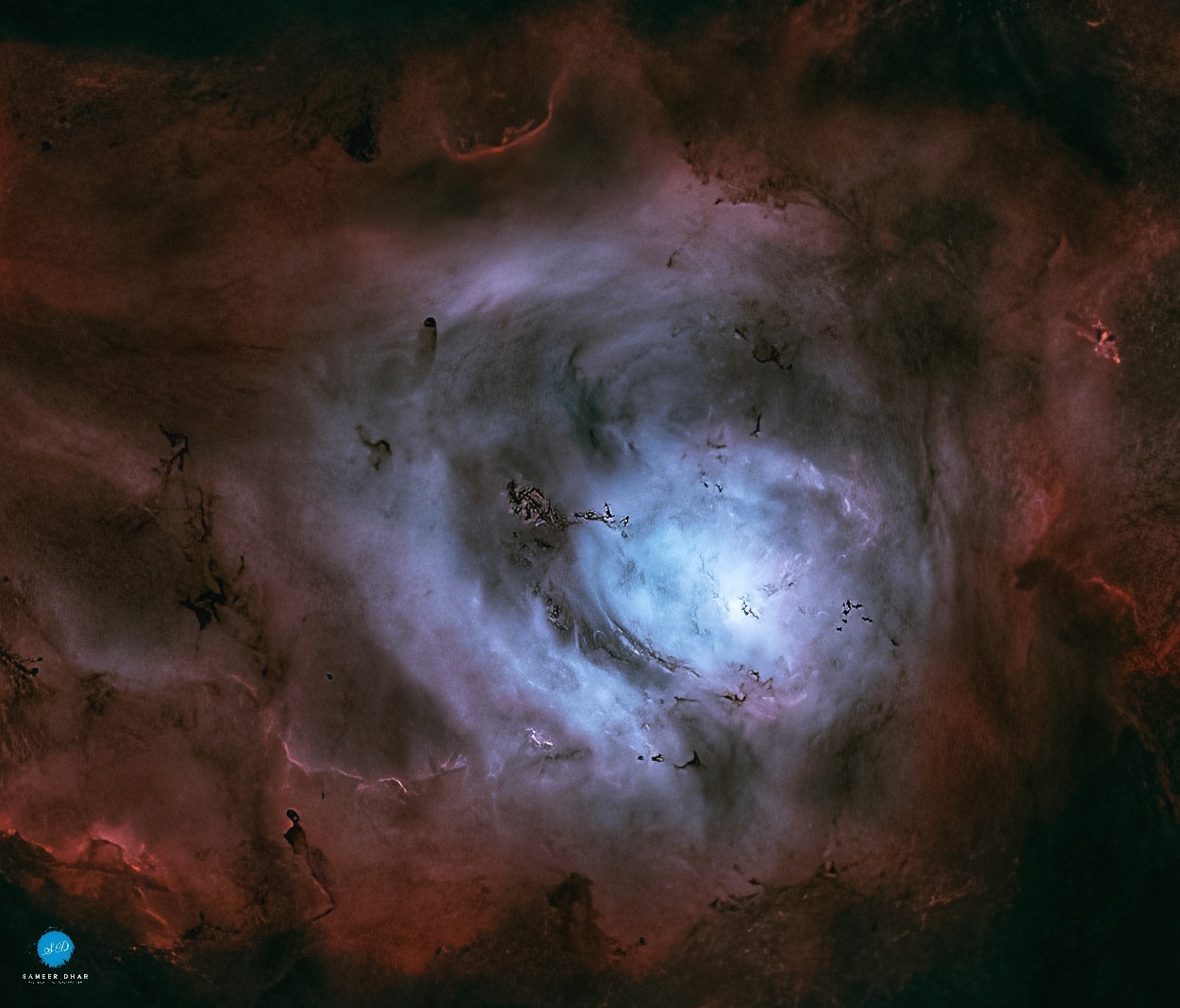 APOD: 2022 August 8 – The Lagoon Nebula without Stars