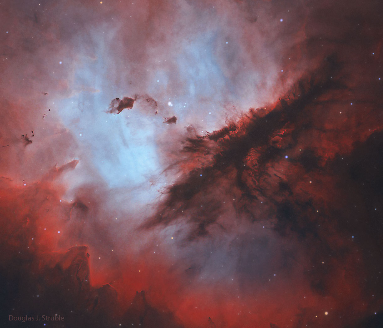 APOD: 2022 August 10 – Dust Clouds of the Pacman Nebula
