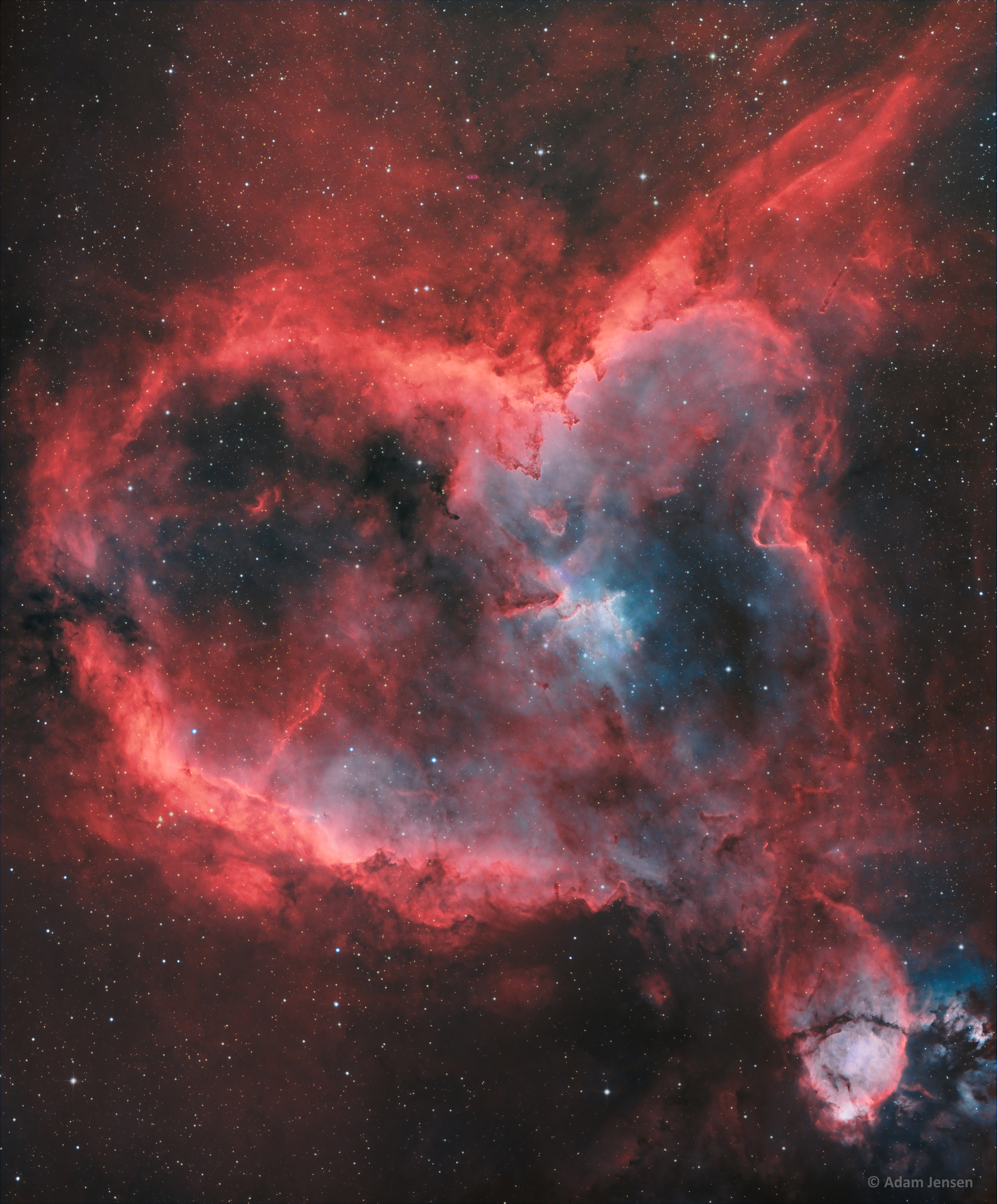 APOD: 2022 February 14 – In the Heart of the Heart Nebula