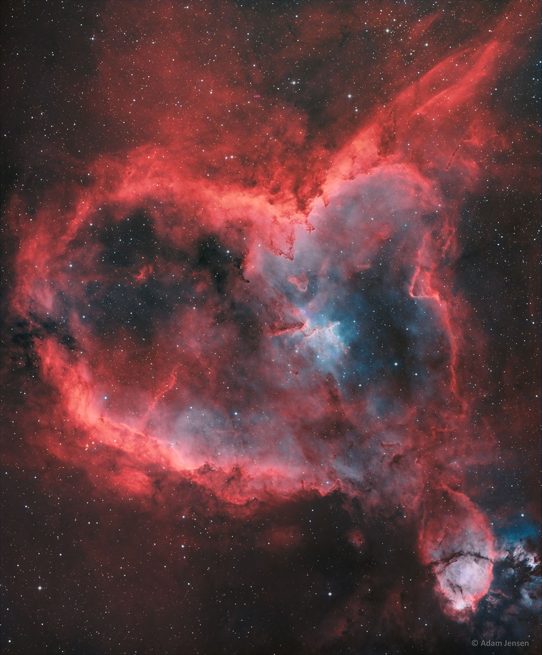 In the Heart of the Heart Nebula — APOD for 2022-02-14
