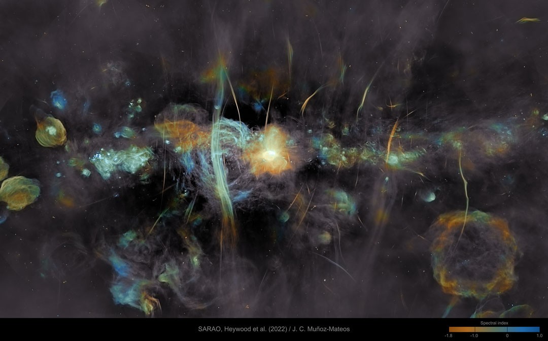 The Galactic Center in Radio from MeerKAT — APOD for 2022-02-02