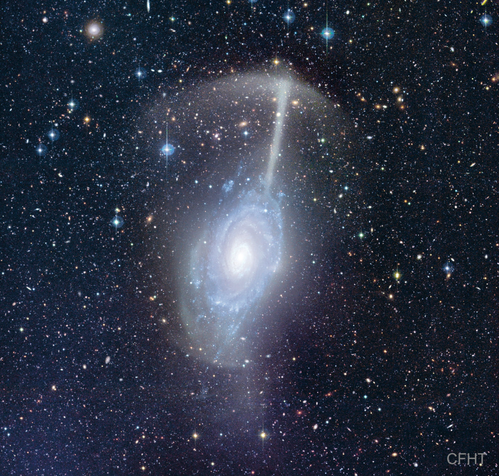 APOD: 2022 February 7 – NGC 4651: The Umbrella Galaxy