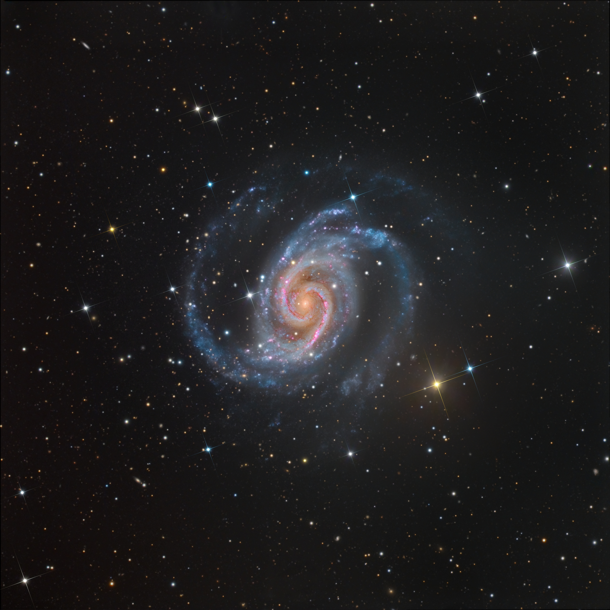 APOD: 2022 January 14 – NGC 1566: The Spanish Dancer Spiral Galaxy