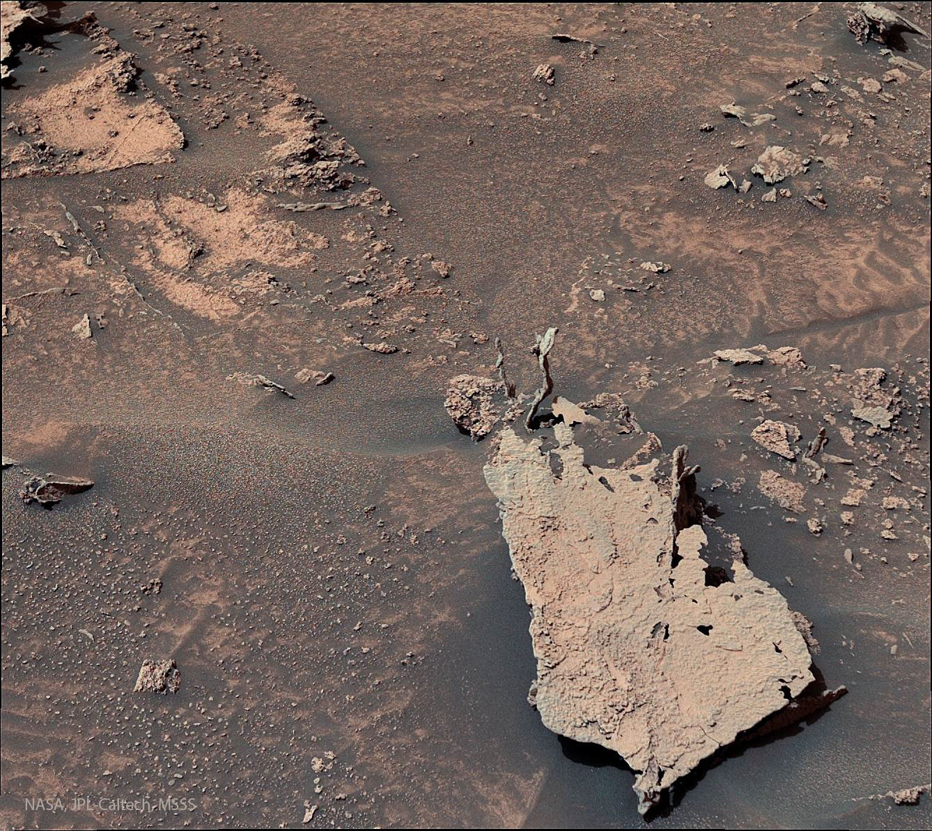 APOD: 2022 June 20 – Rock Fingers on Mars