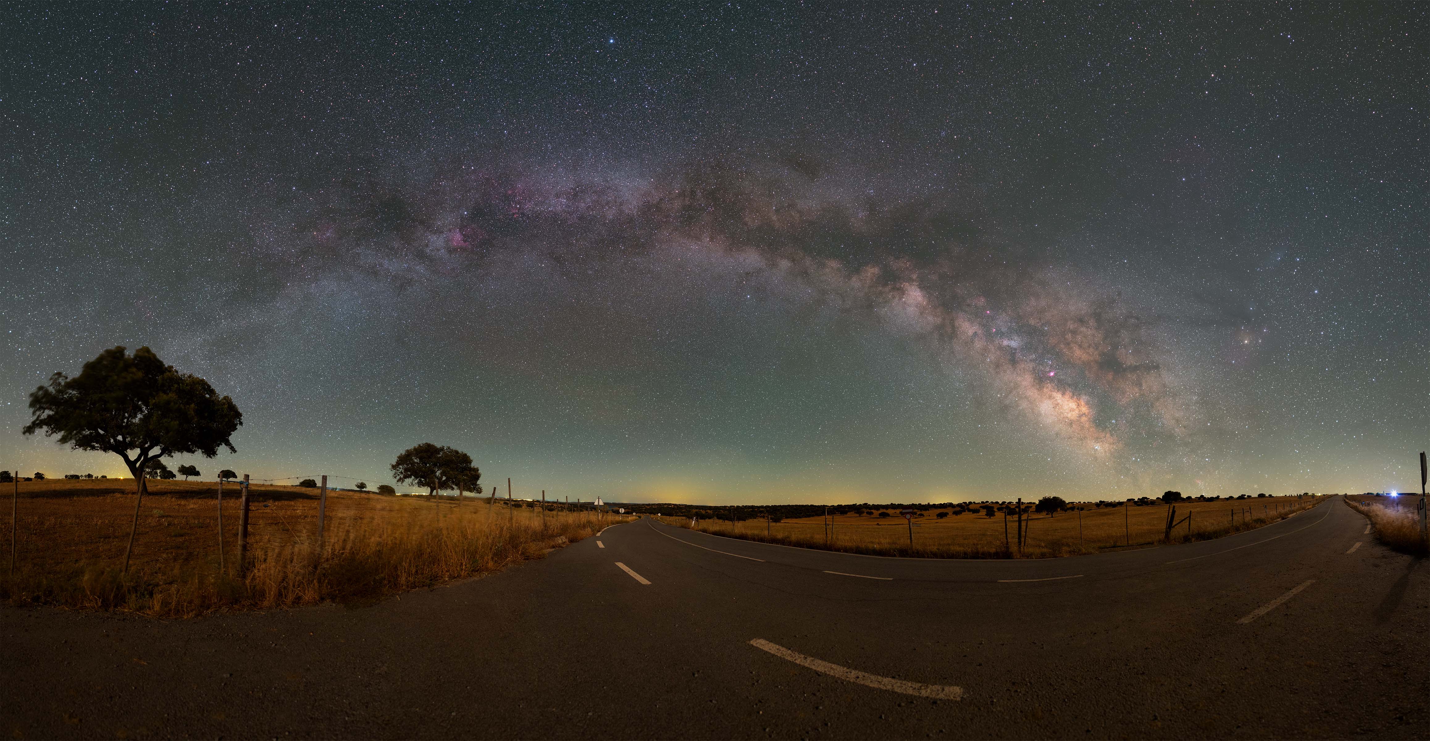 APOD: 2022 June 11 – The Road and the Milky Way