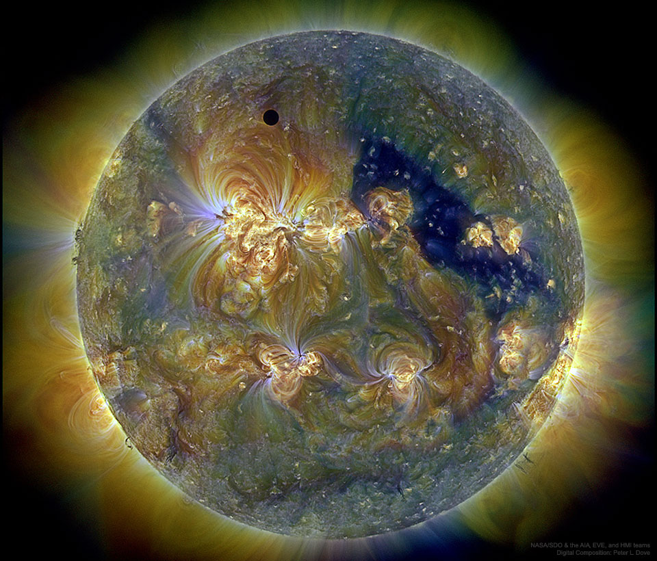 APOD: 2022 March 6 – Venus and the Triply Ultraviolet Sun