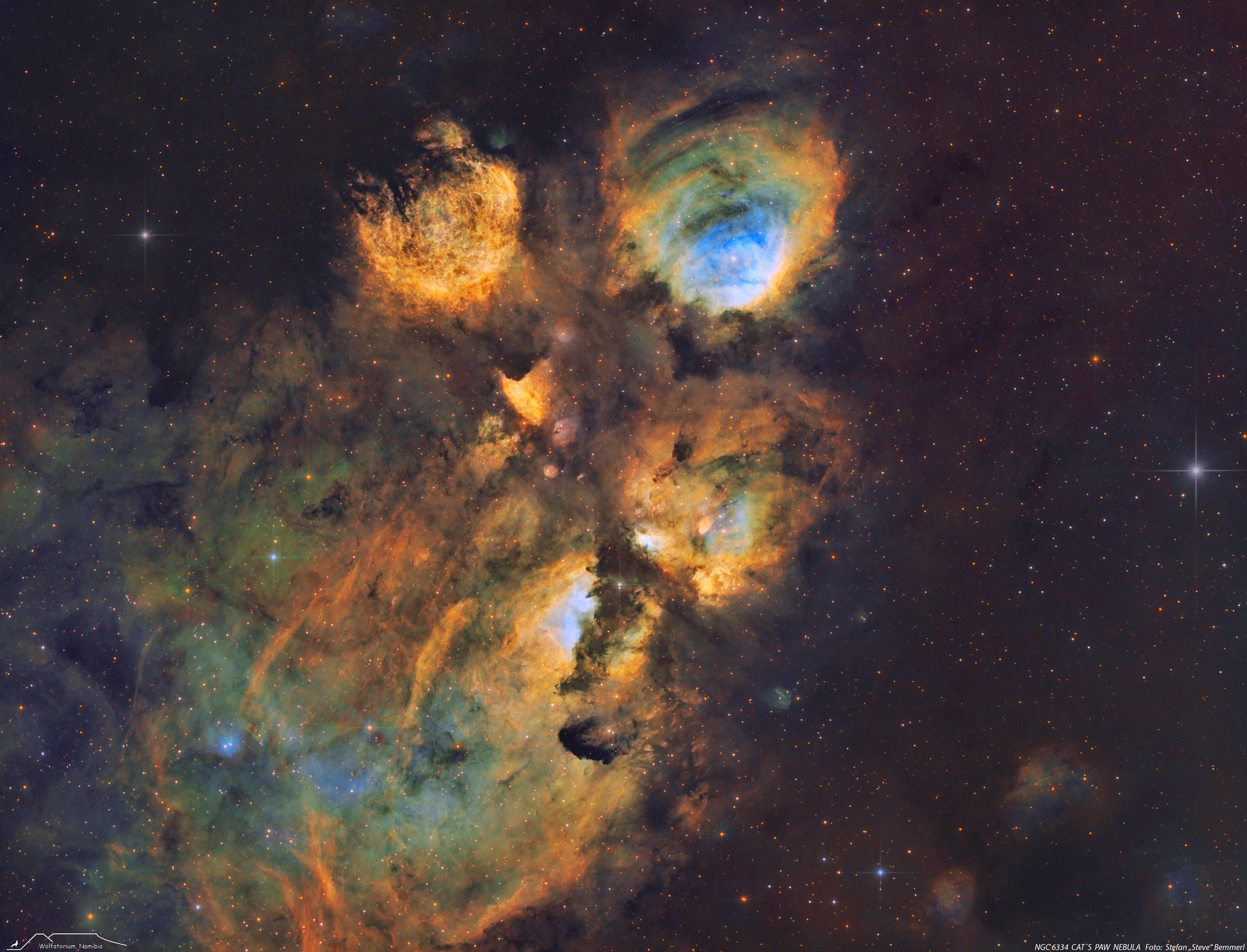 APOD: 2022 May 10 – NGC 6334: The Cats Paw Nebula
