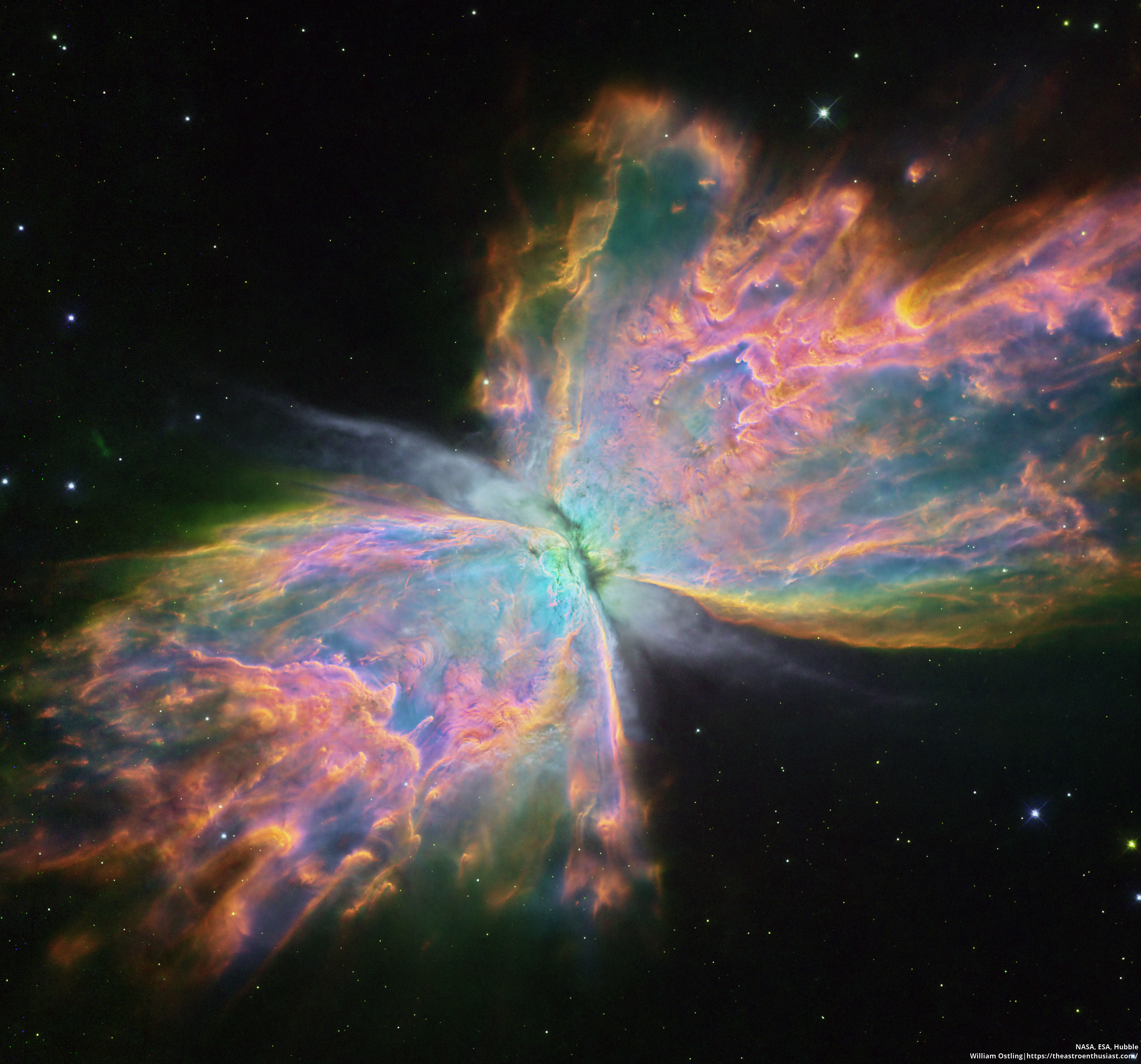 APOD: 2022 November 21 – The Butterfly Nebula from Hubble