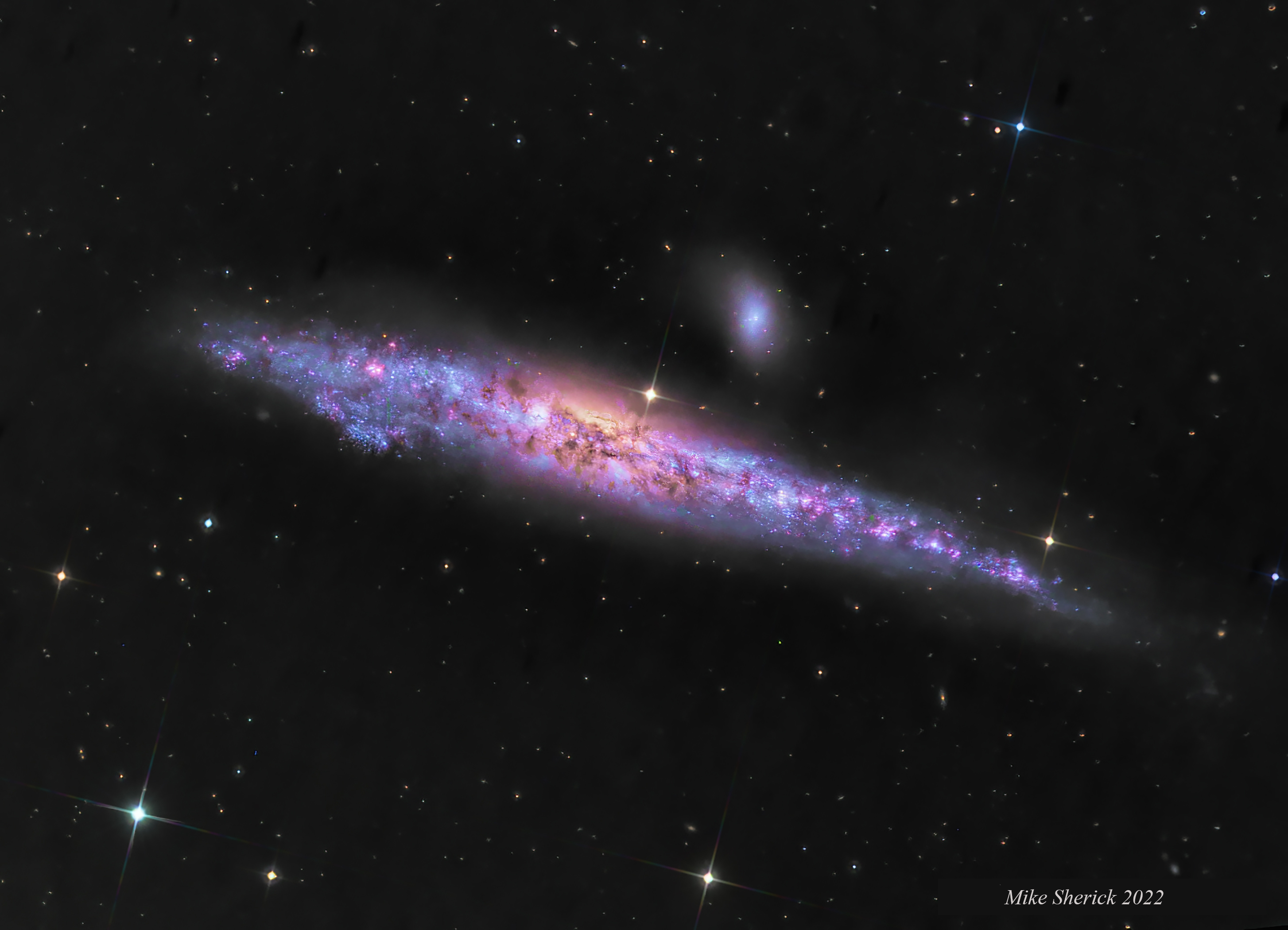 APOD: 2022 October 6 – NGC 4631: The Whale Galaxy
