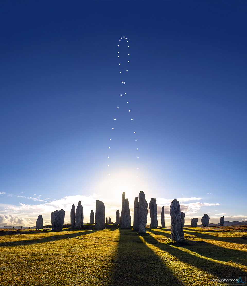 APOD: 2022 September 18 – Analemma over the Callanish Stones