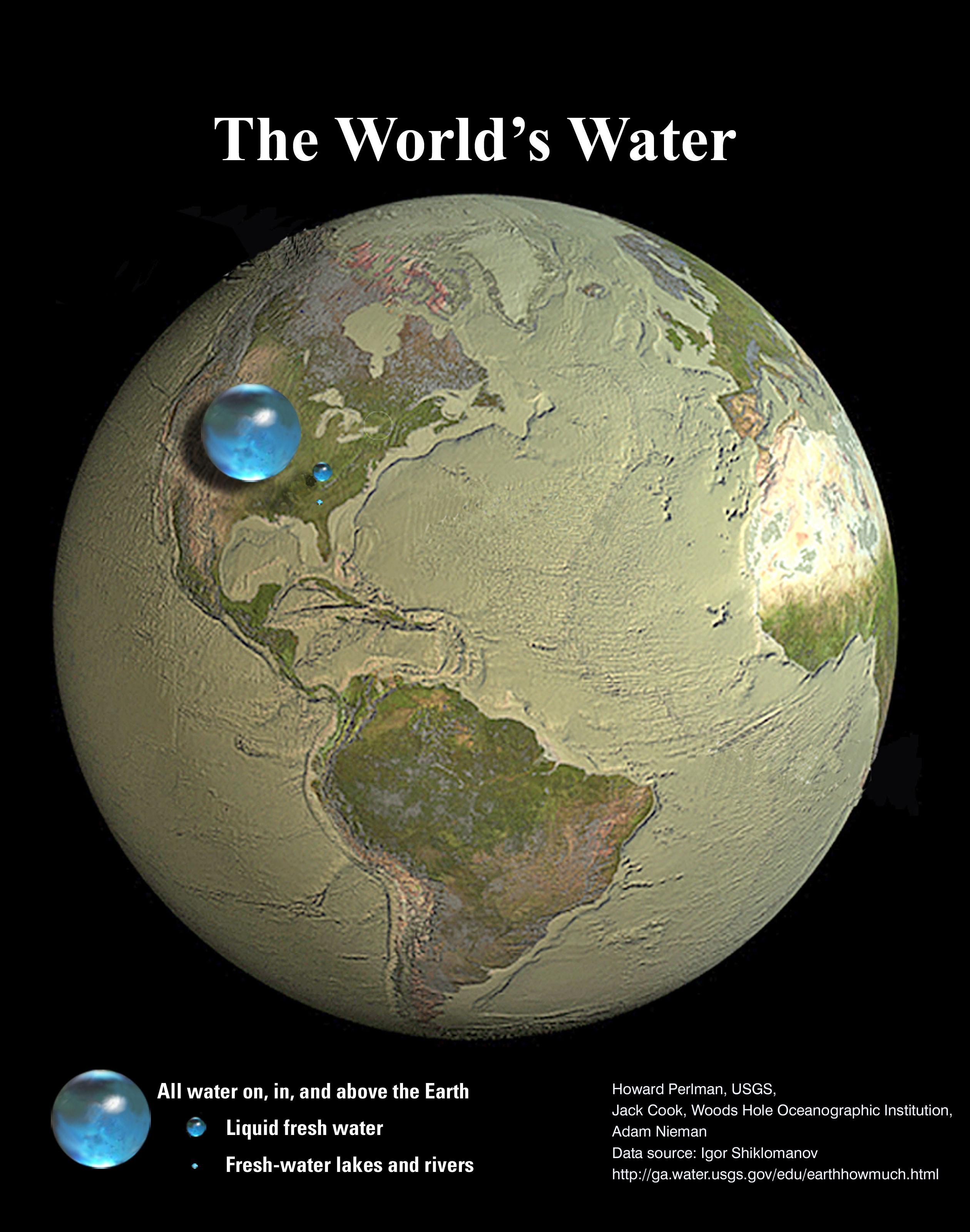 APOD: 2022 September 26 – All the Water on Planet Earth