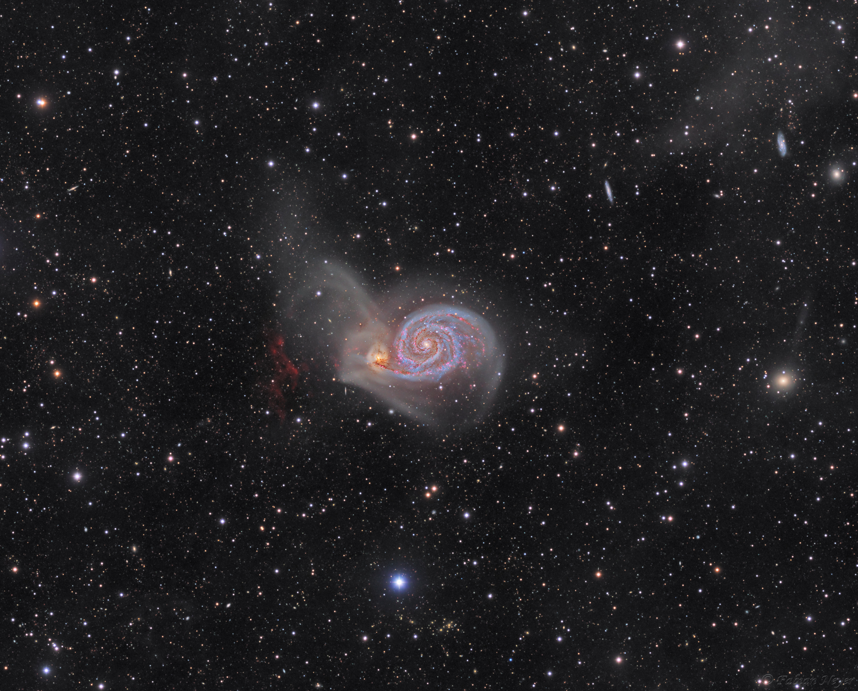 APOD: 2022 September 2 – M51: The Whirlpool Galaxy