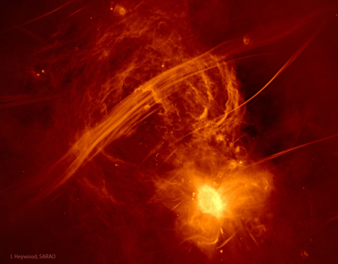 APOD: 2023 April 3 – The Galactic Center Radio Arc