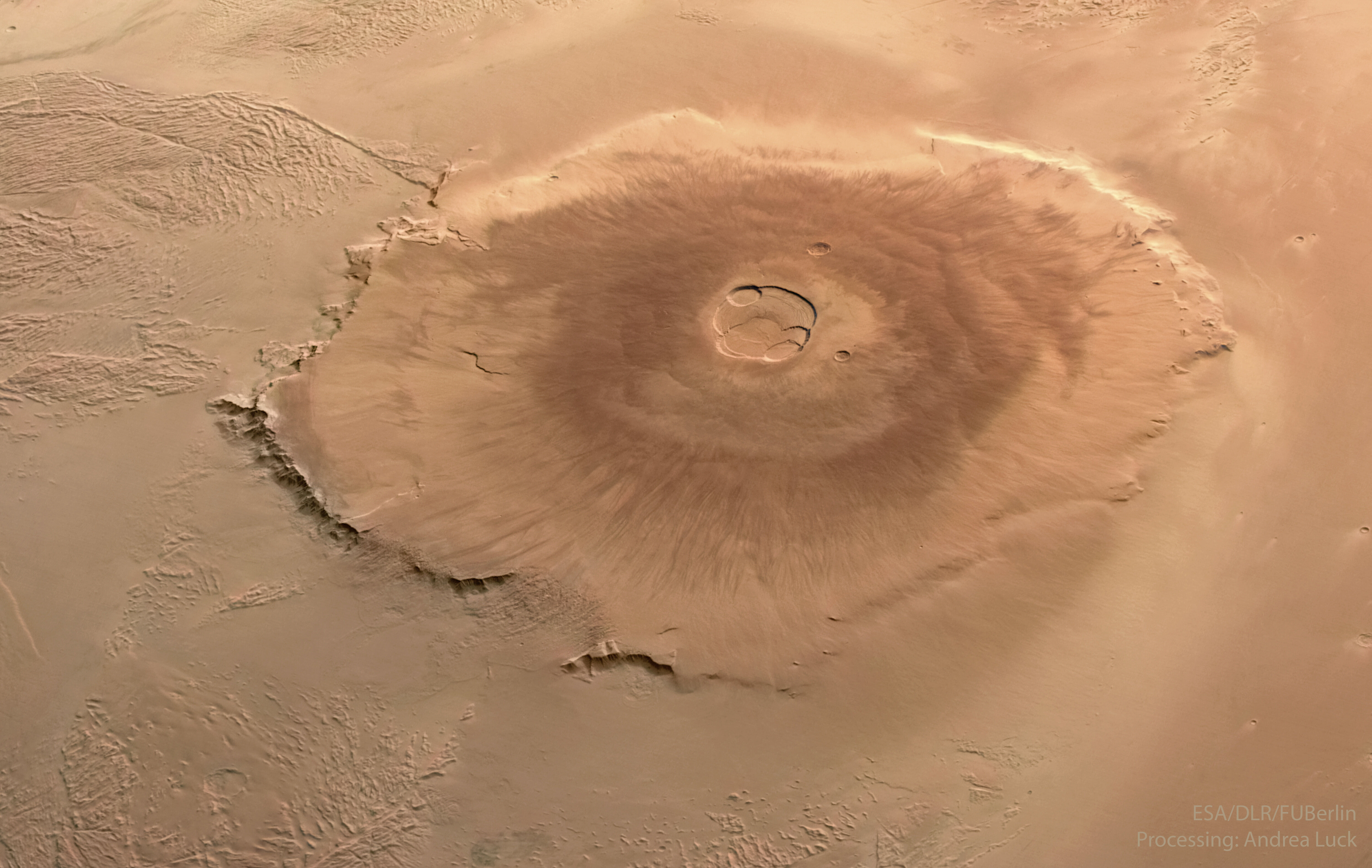 APOD: 2023 April 4 – Olympus Mons: Largest Volcano in the Solar System