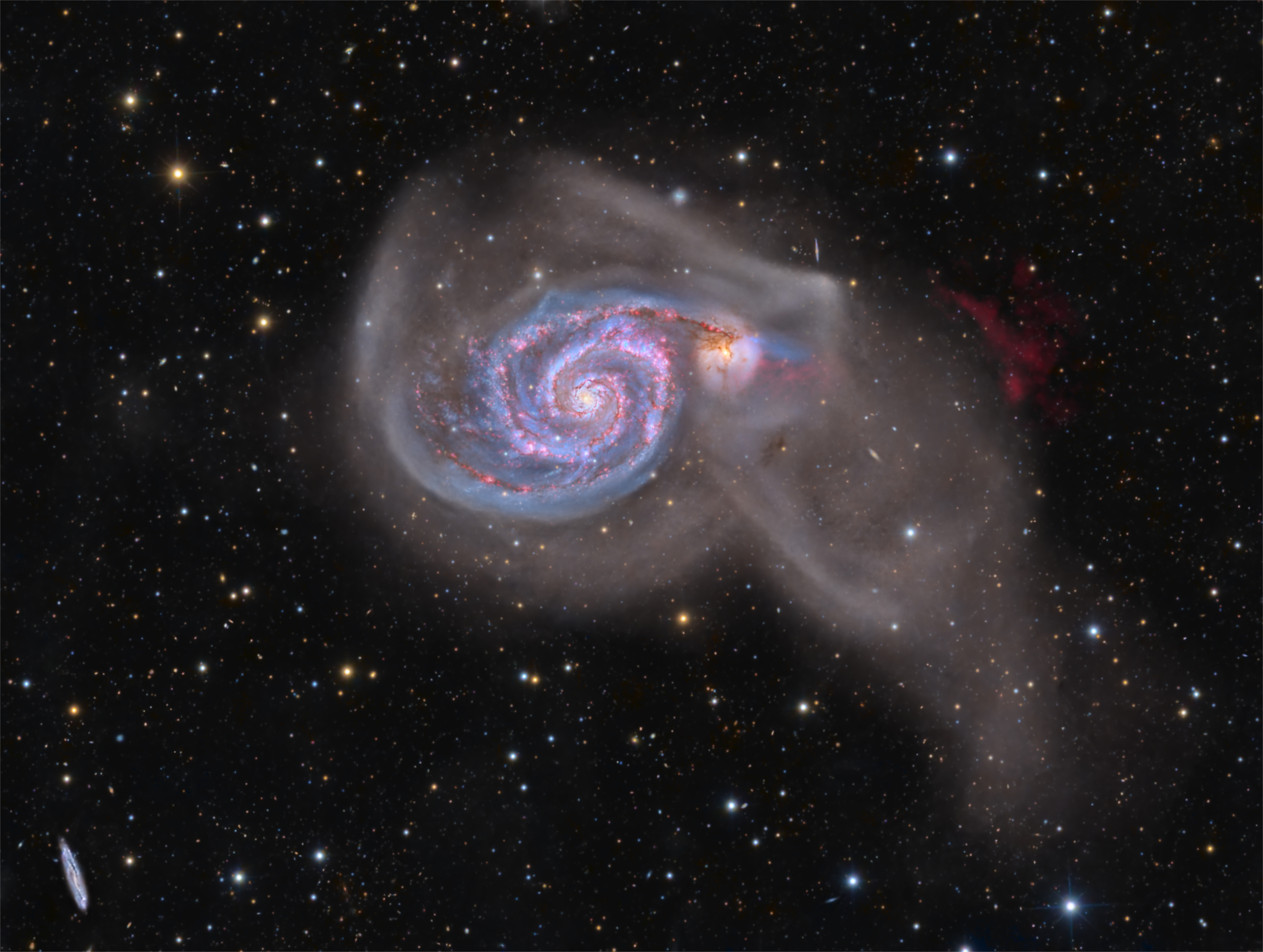 APOD: 2023 August 11 – M51 in 255 Hours