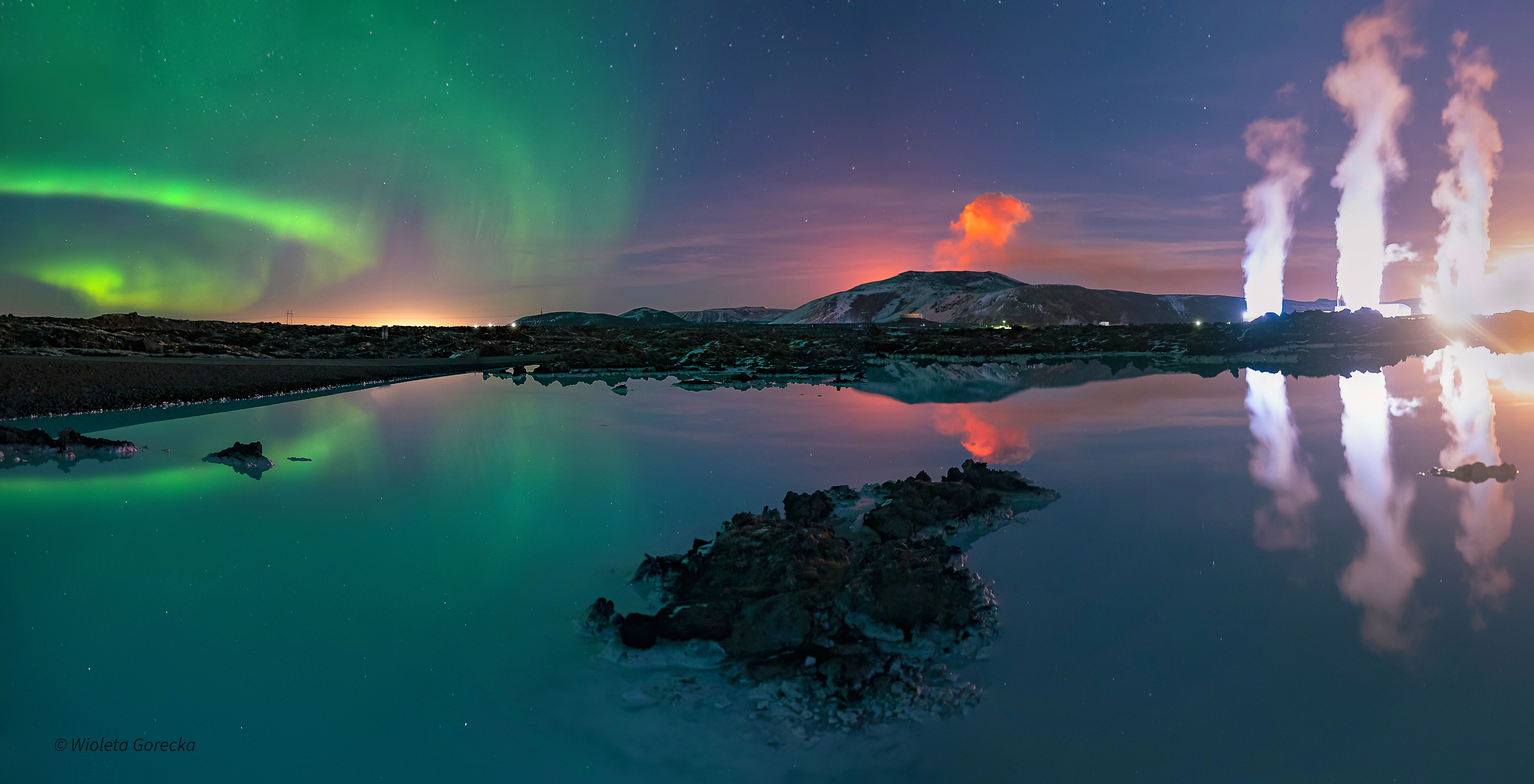APOD: 2023 August 15 – A Triply Glowing Night Sky over Iceland