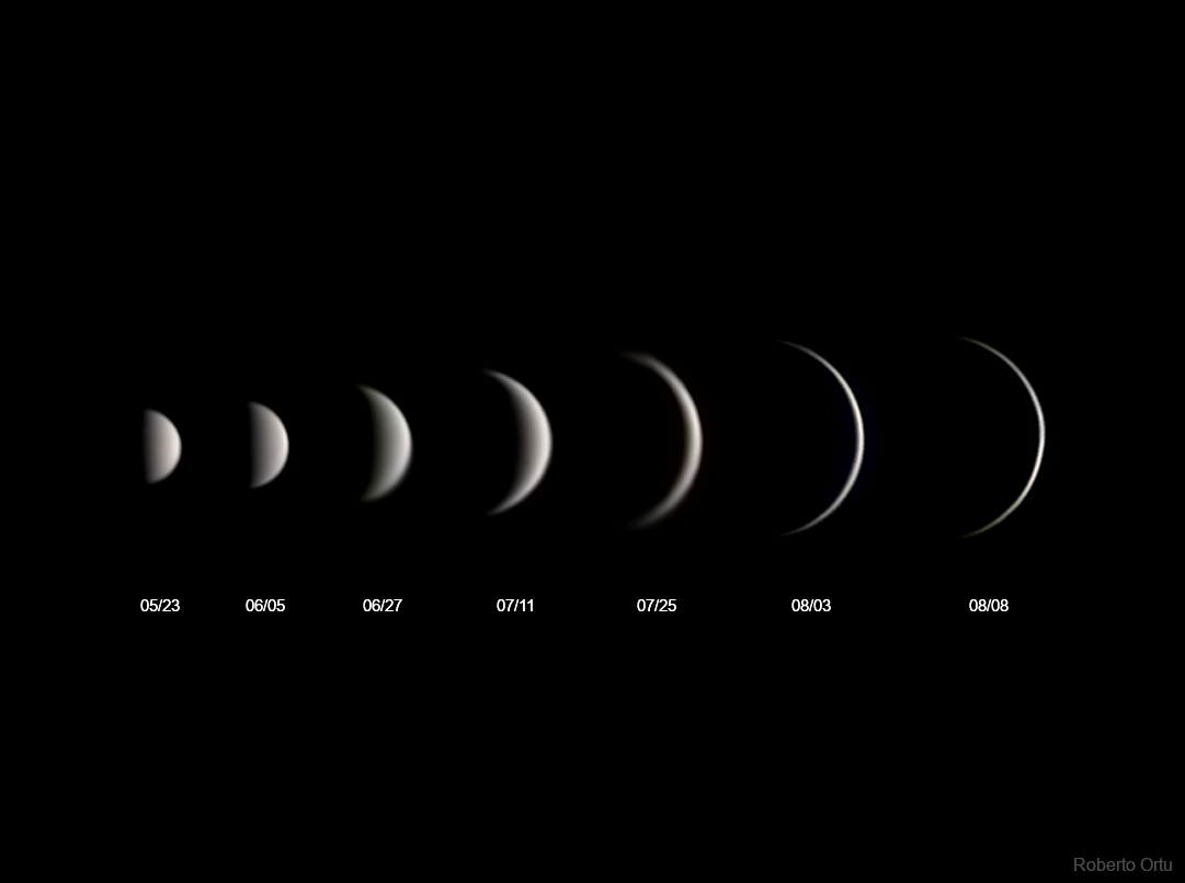 APOD: 2023 August 26 – Crescents of Venus