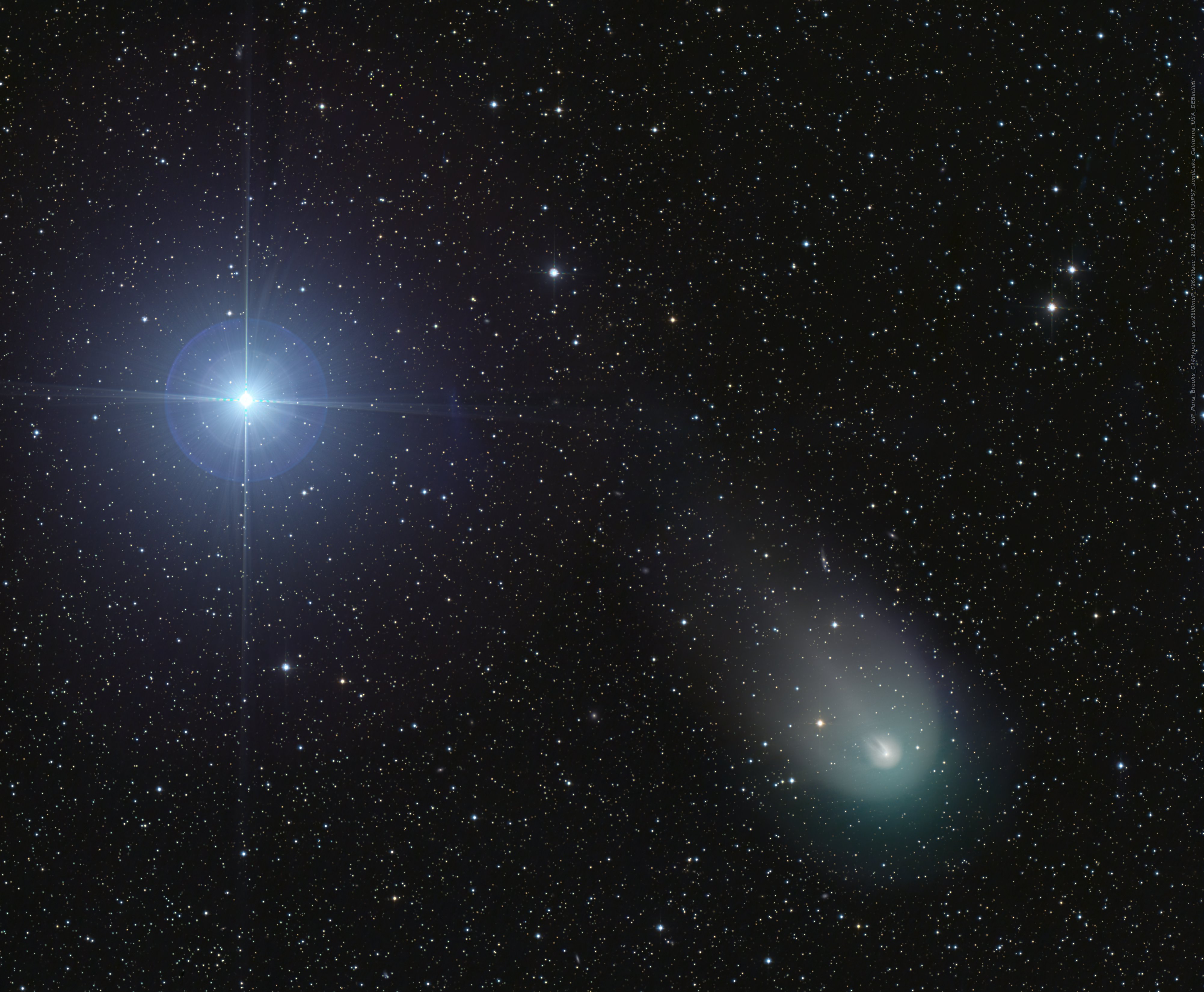 APOD: 2023 December 8 – Vega and Comet 12P/Pons-Brooks