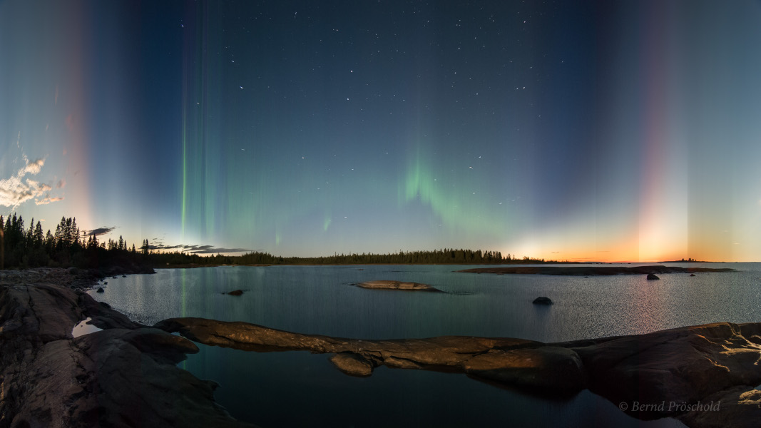APOD: 2023 June 16 – Sunset to Sunrise over the Baltic Sea
